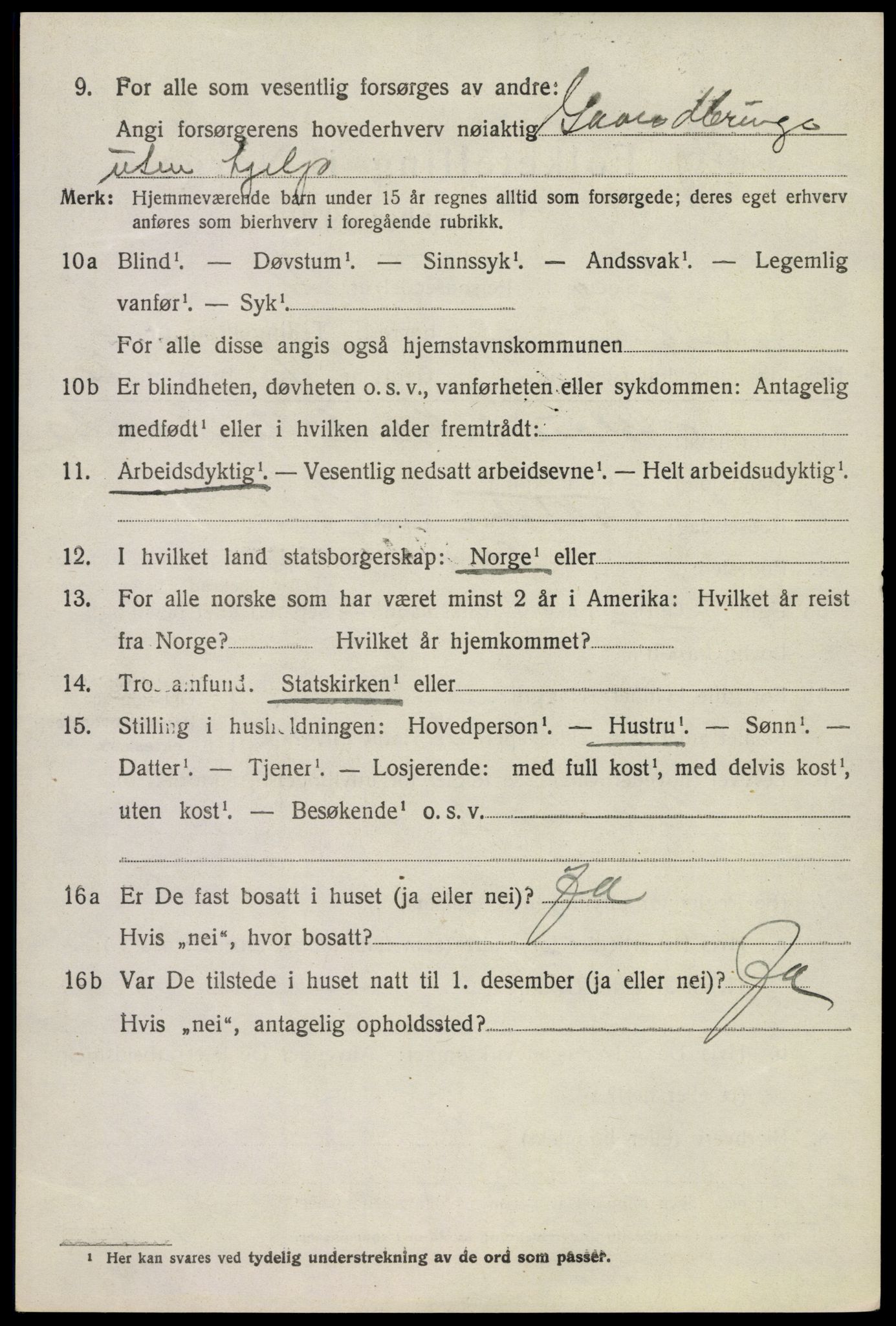 SAKO, 1920 census for Bø (Telemark), 1920, p. 2821