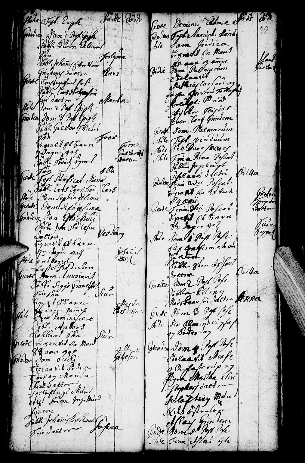 Etne sokneprestembete, SAB/A-75001/H/Haa: Parish register (official) no. A 2, 1725-1755, p. 39