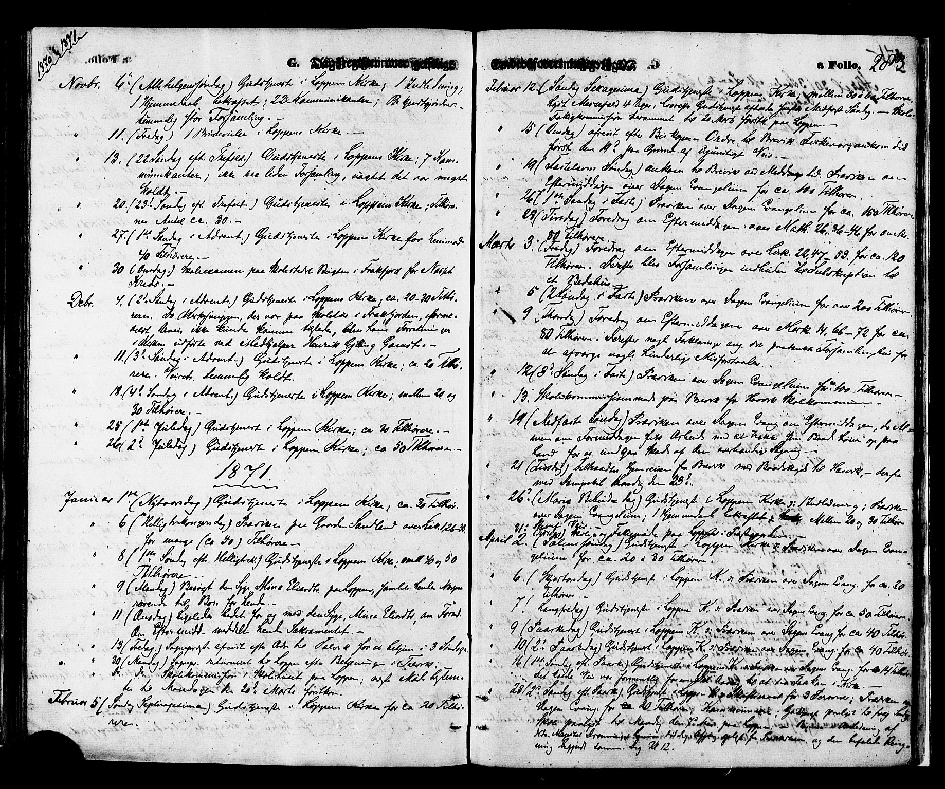 Loppa sokneprestkontor, SATØ/S-1339/H/Ha/L0005kirke: Parish register (official) no. 5, 1869-1878, p. 283