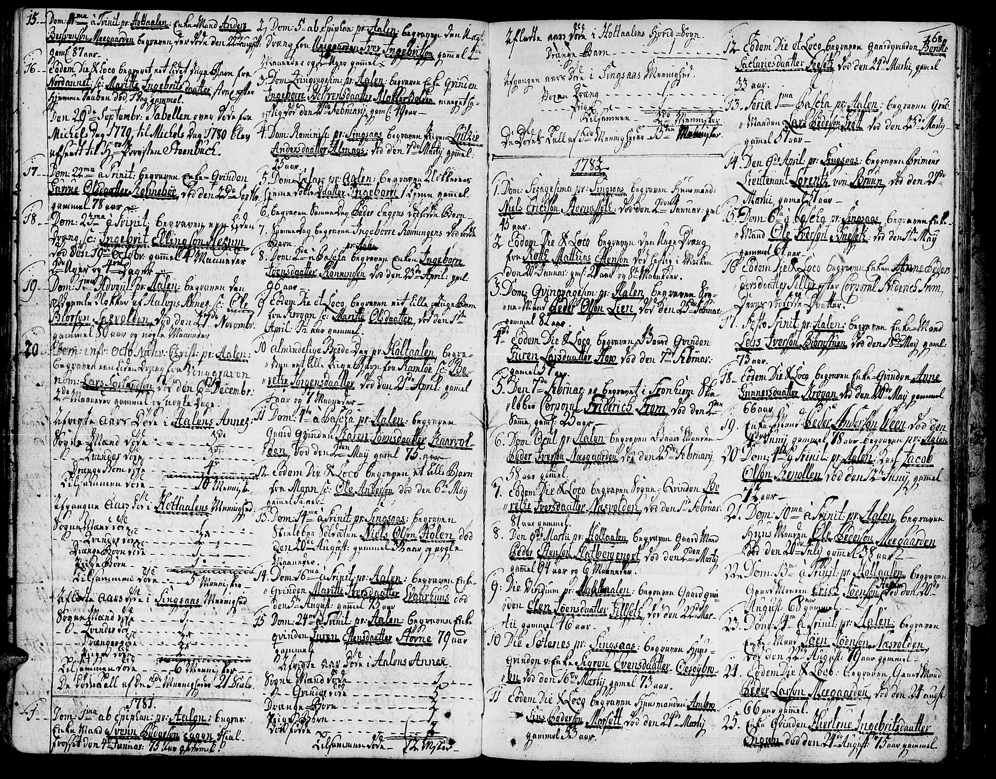 Ministerialprotokoller, klokkerbøker og fødselsregistre - Sør-Trøndelag, SAT/A-1456/685/L0952: Parish register (official) no. 685A01, 1745-1804, p. 168
