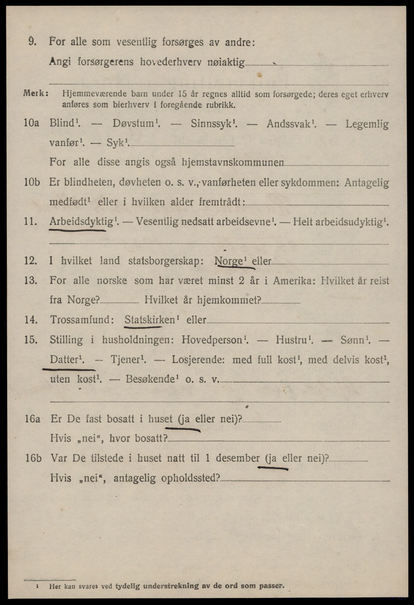 SAT, 1920 census for Rindal, 1920, p. 1597