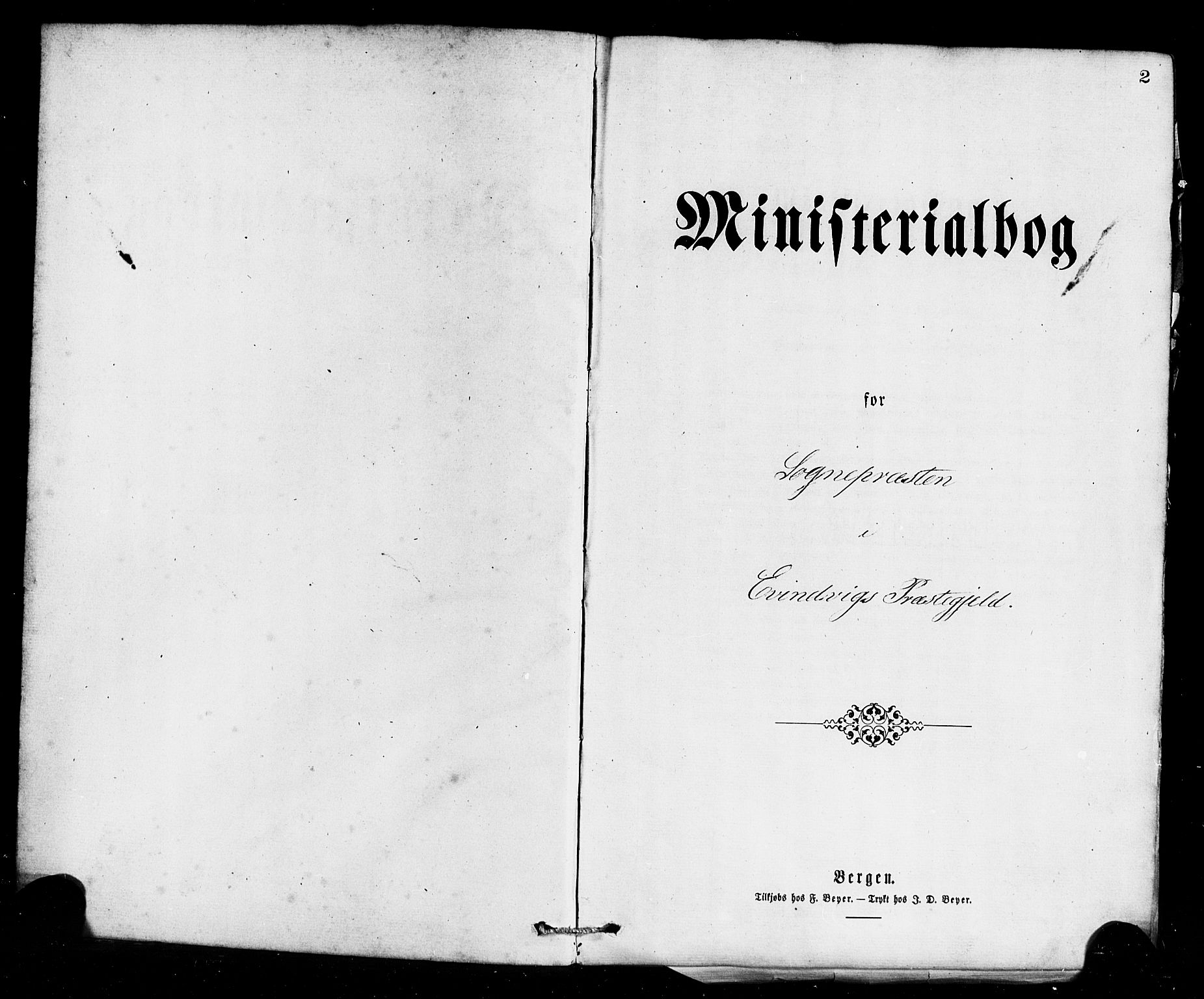 Gulen sokneprestembete, AV/SAB-A-80201/H/Haa/Haaa/L0023: Parish register (official) no. A 23, 1870-1880, p. 2