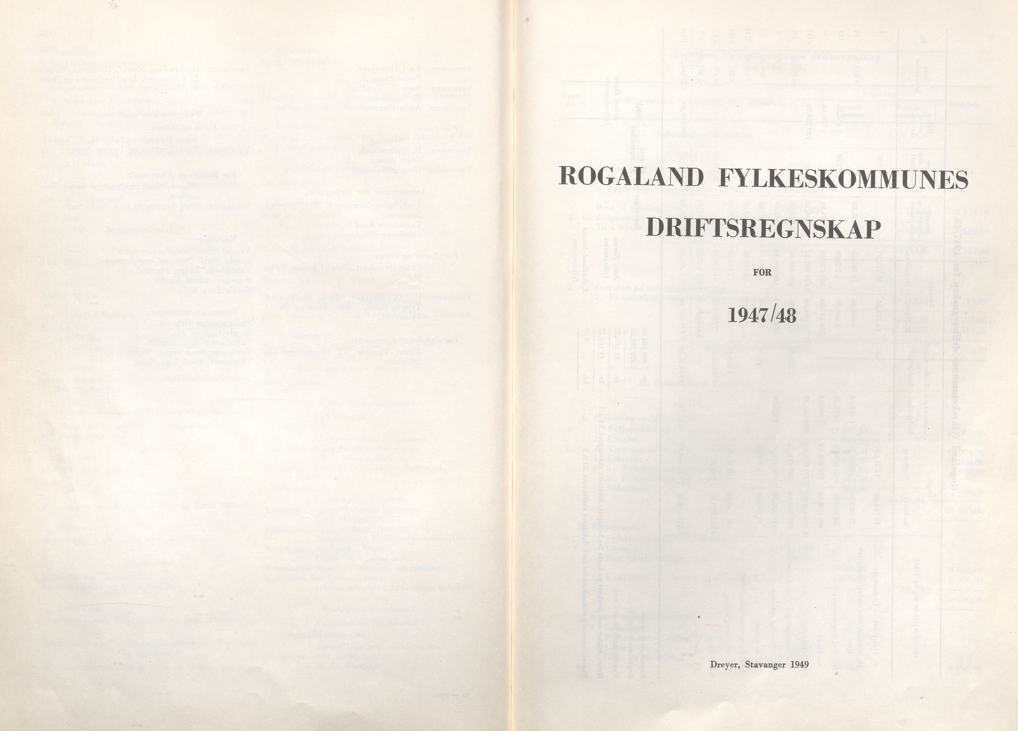 Rogaland fylkeskommune - Fylkesrådmannen , IKAR/A-900/A/Aa/Aaa/L0068: Møtebok , 1949