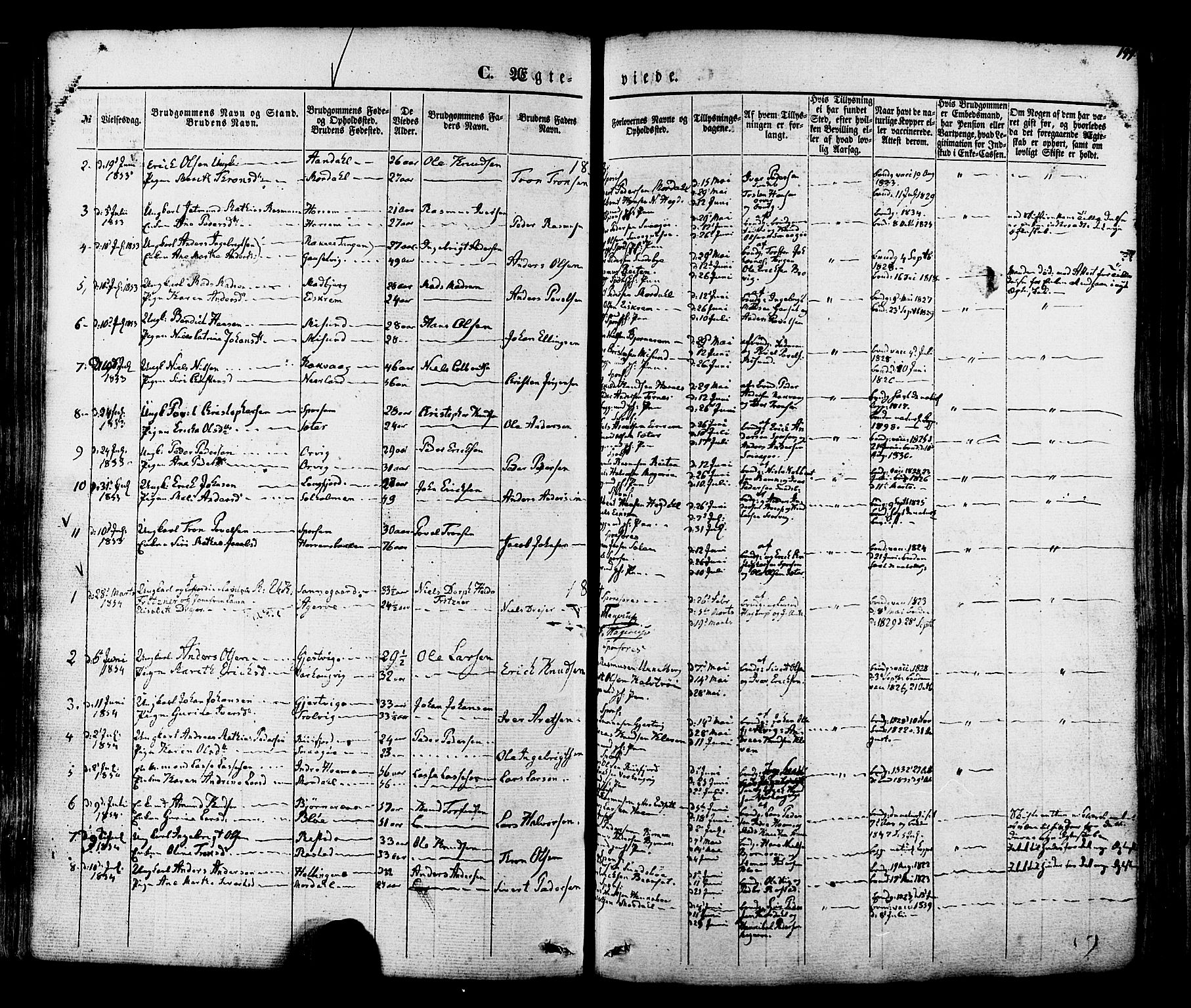 Ministerialprotokoller, klokkerbøker og fødselsregistre - Møre og Romsdal, SAT/A-1454/560/L0719: Parish register (official) no. 560A03, 1845-1872, p. 199