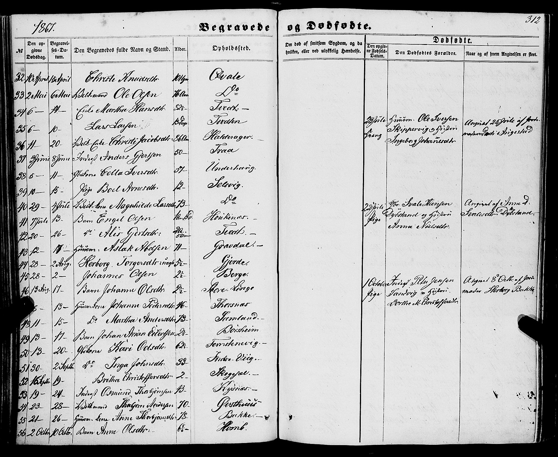 Strandebarm sokneprestembete, SAB/A-78401/H/Haa: Parish register (official) no. A 8, 1858-1872, p. 312