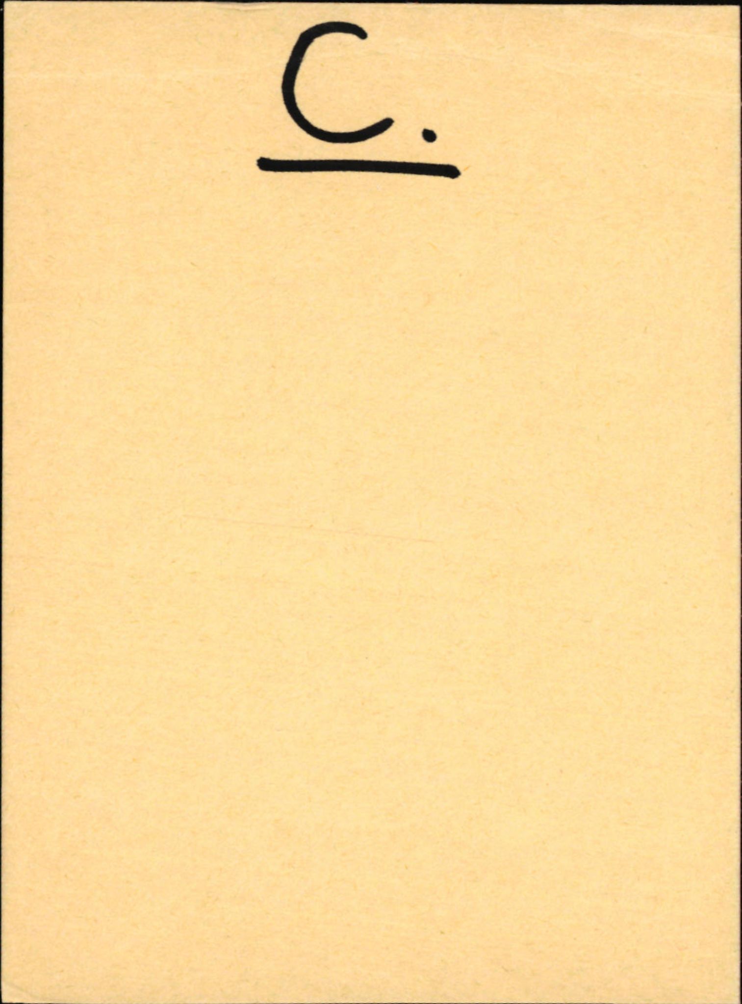 Statens vegvesen, Hordaland vegkontor, SAB/A-5201/2/Hb/L0006: O-eierkort C-D, 1920-1971, p. 1