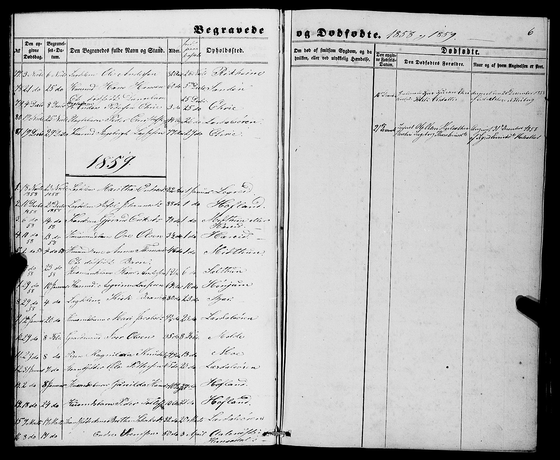 Lærdal sokneprestembete, AV/SAB-A-81201: Parish register (official) no. A 16, 1857-1877, p. 6