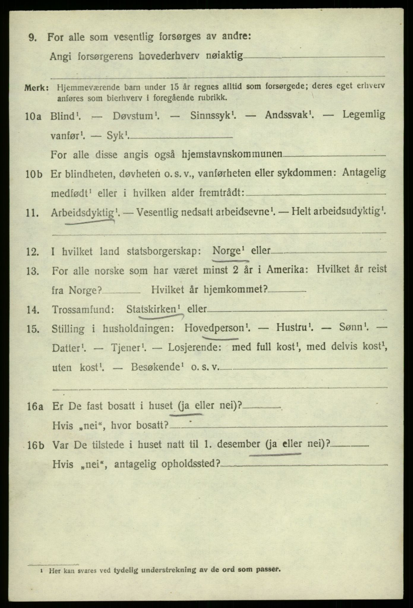 SAB, 1920 census for Odda, 1920, p. 12412
