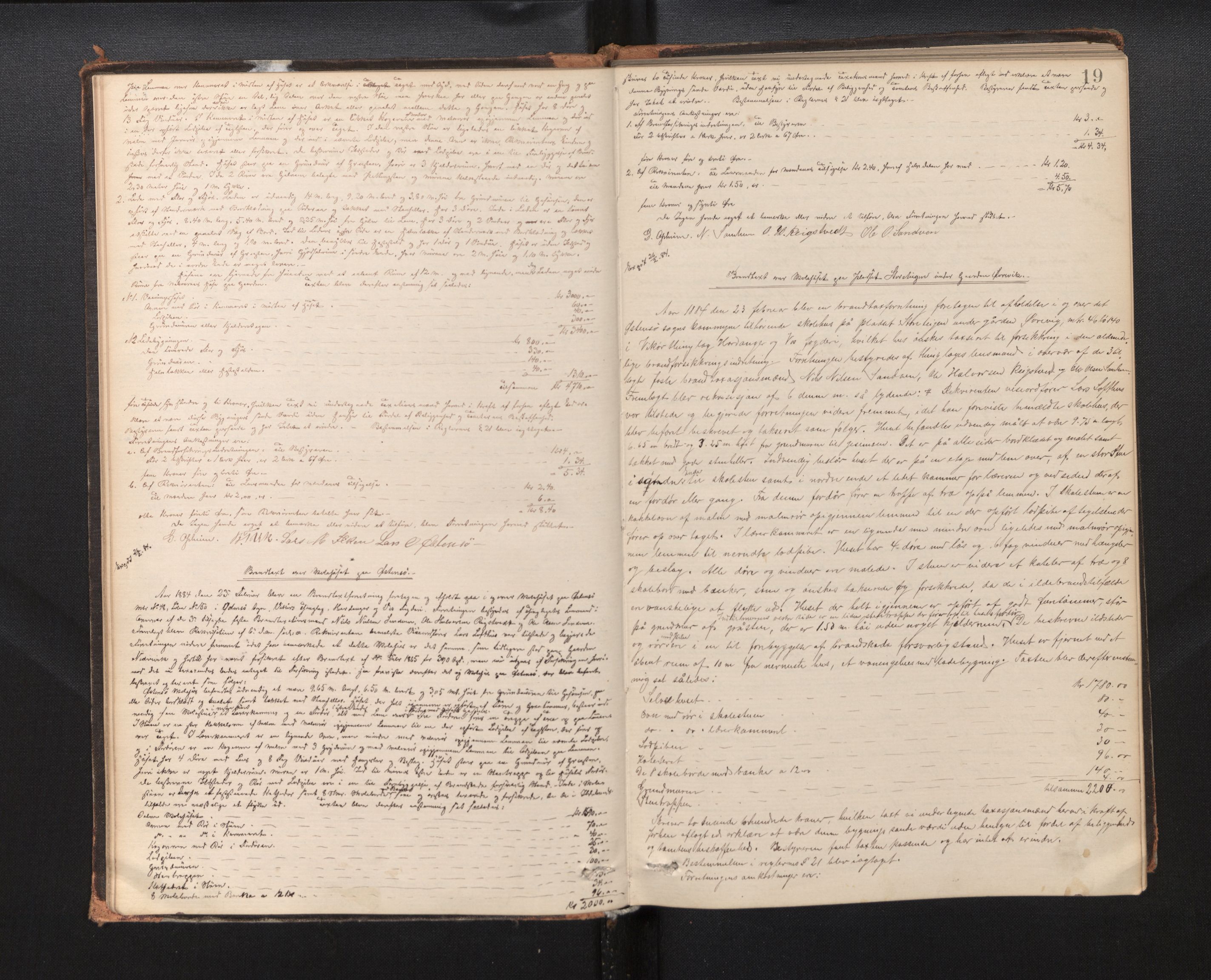 Lensmannen i Kvam, AV/SAB-A-33201/0012/L0002: Branntakstprotokoll, 1881-1919, p. 18b-19a