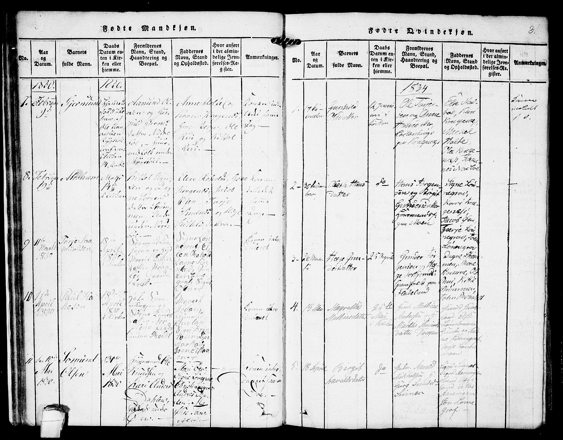 Kviteseid kirkebøker, SAKO/A-276/F/Fc/L0001: Parish register (official) no. III 1, 1815-1836, p. 31