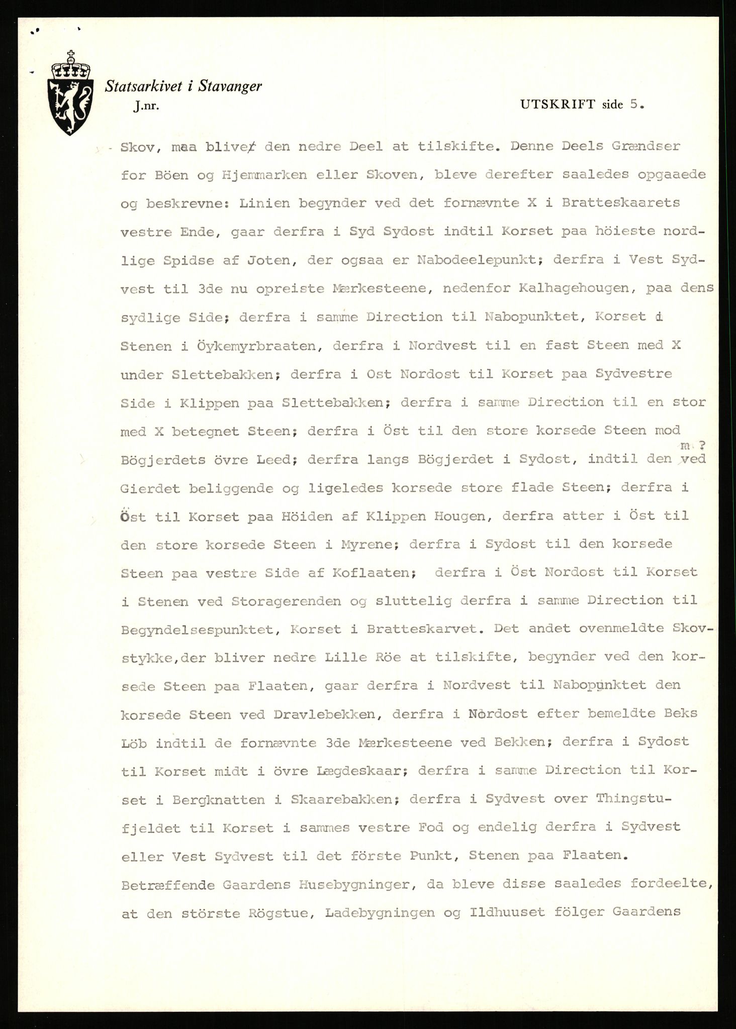 Statsarkivet i Stavanger, SAST/A-101971/03/Y/Yj/L0070: Avskrifter sortert etter gårdsnavn: Rosnes - Rød lille, 1750-1930, p. 671