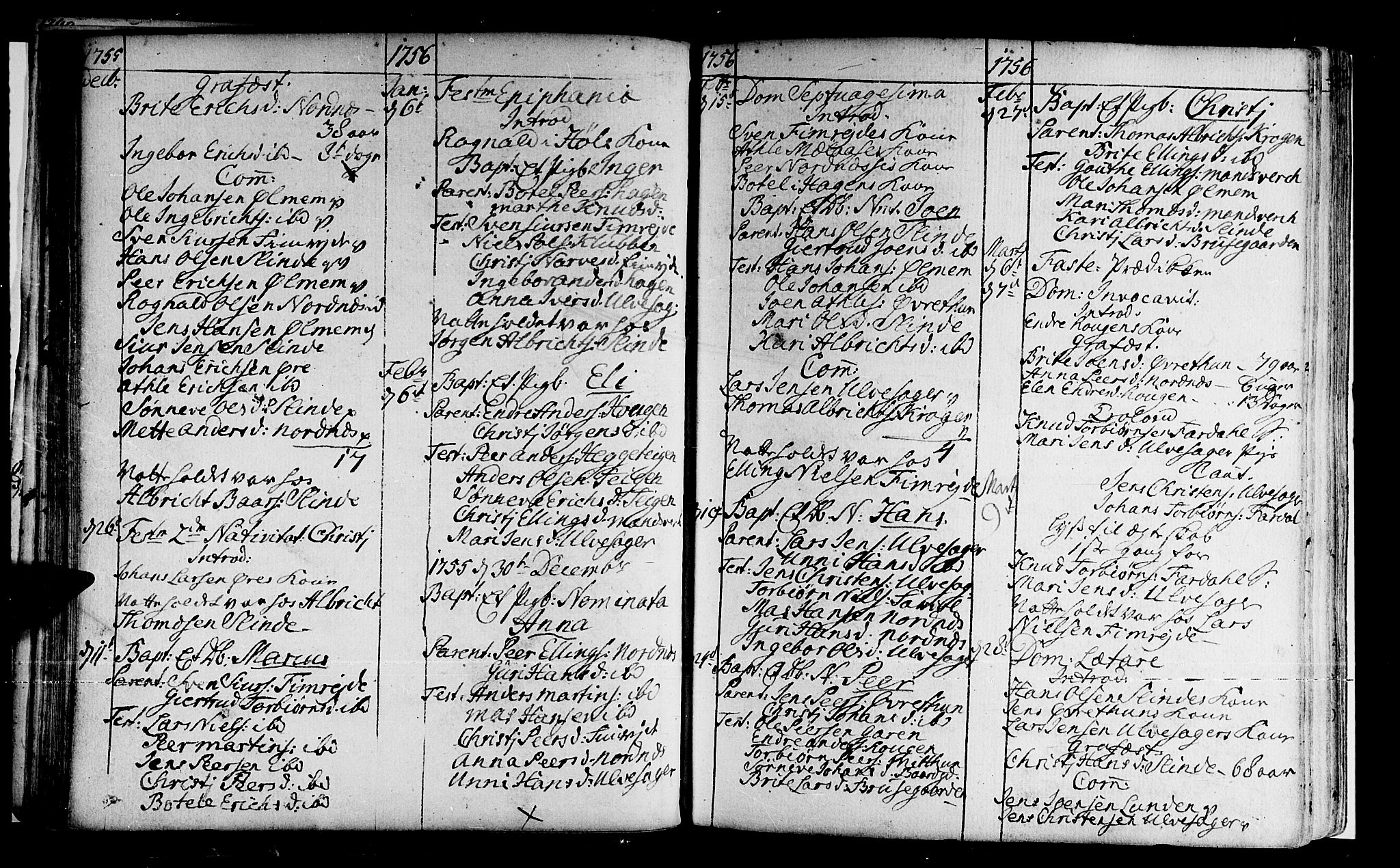 Sogndal sokneprestembete, SAB/A-81301/H/Haa/Haaa/L0004: Parish register (official) no. A 4, 1747-1782, p. 45