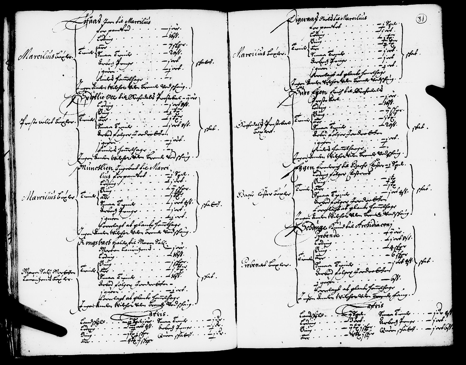 Rentekammeret inntil 1814, Realistisk ordnet avdeling, AV/RA-EA-4070/N/Nb/Nba/L0050: Orkdal fogderi, 1666, p. 30b-31a