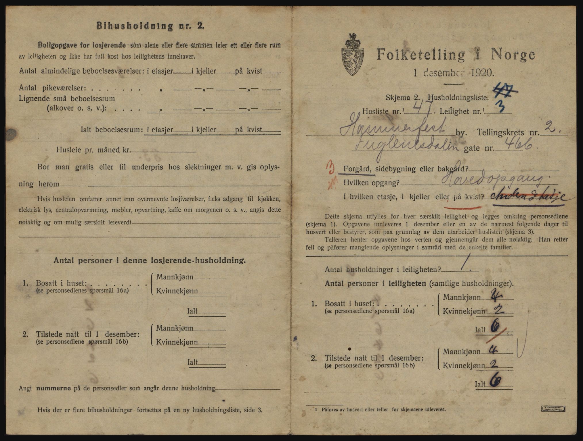 SATØ, 1920 census for Hammerfest, 1920, p. 1996