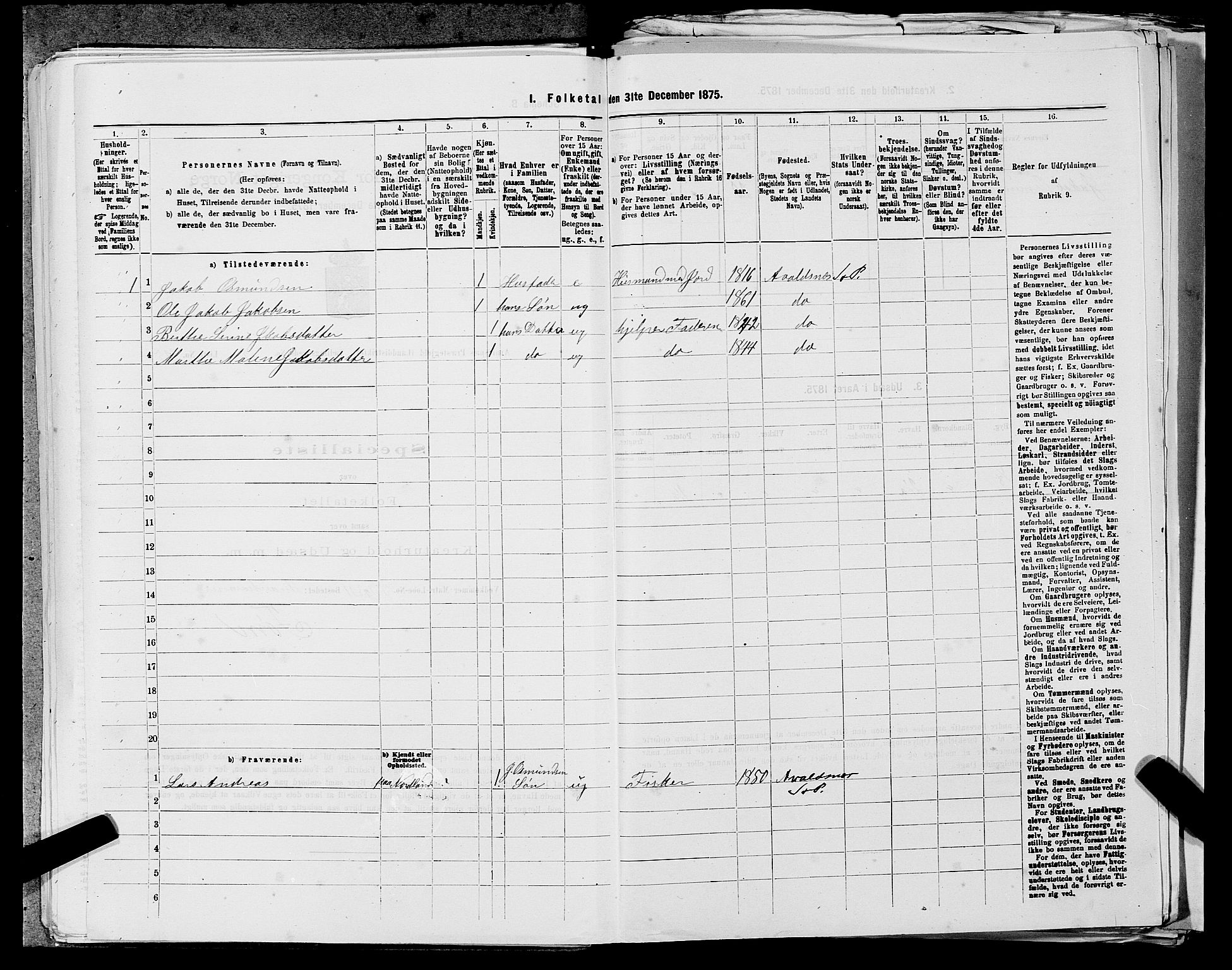 SAST, 1875 census for 1147L Avaldsnes/Avaldsnes og Kopervik, 1875, p. 1671