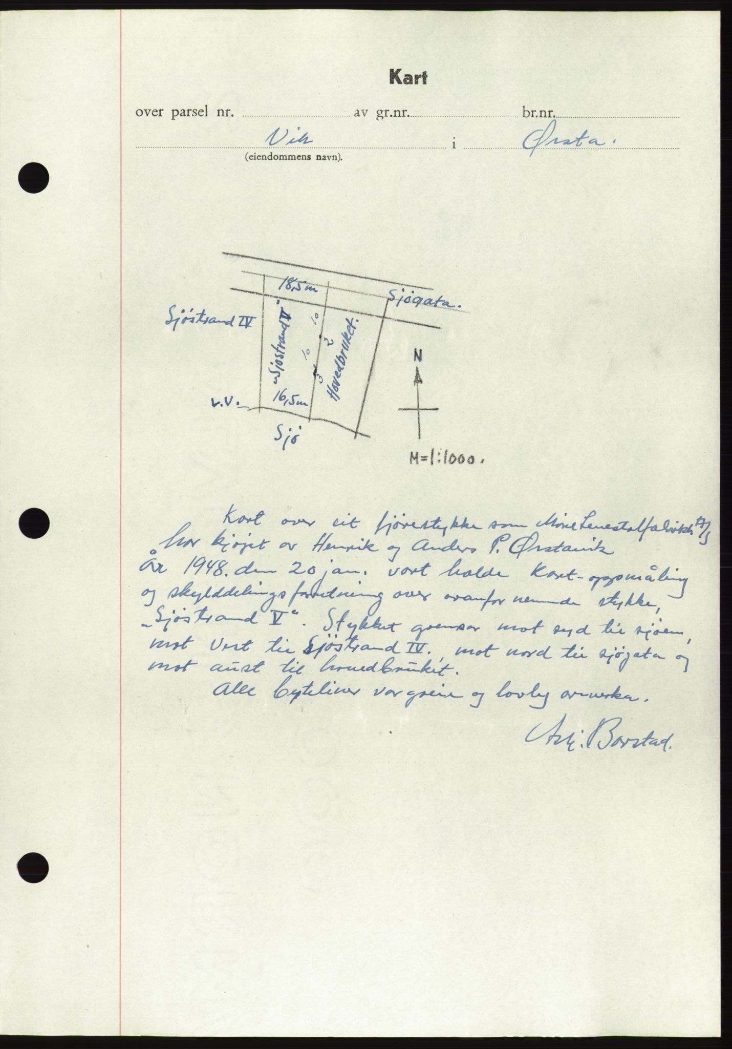 Søre Sunnmøre sorenskriveri, AV/SAT-A-4122/1/2/2C/L0082: Mortgage book no. 8A, 1948-1948, Diary no: : 664/1948