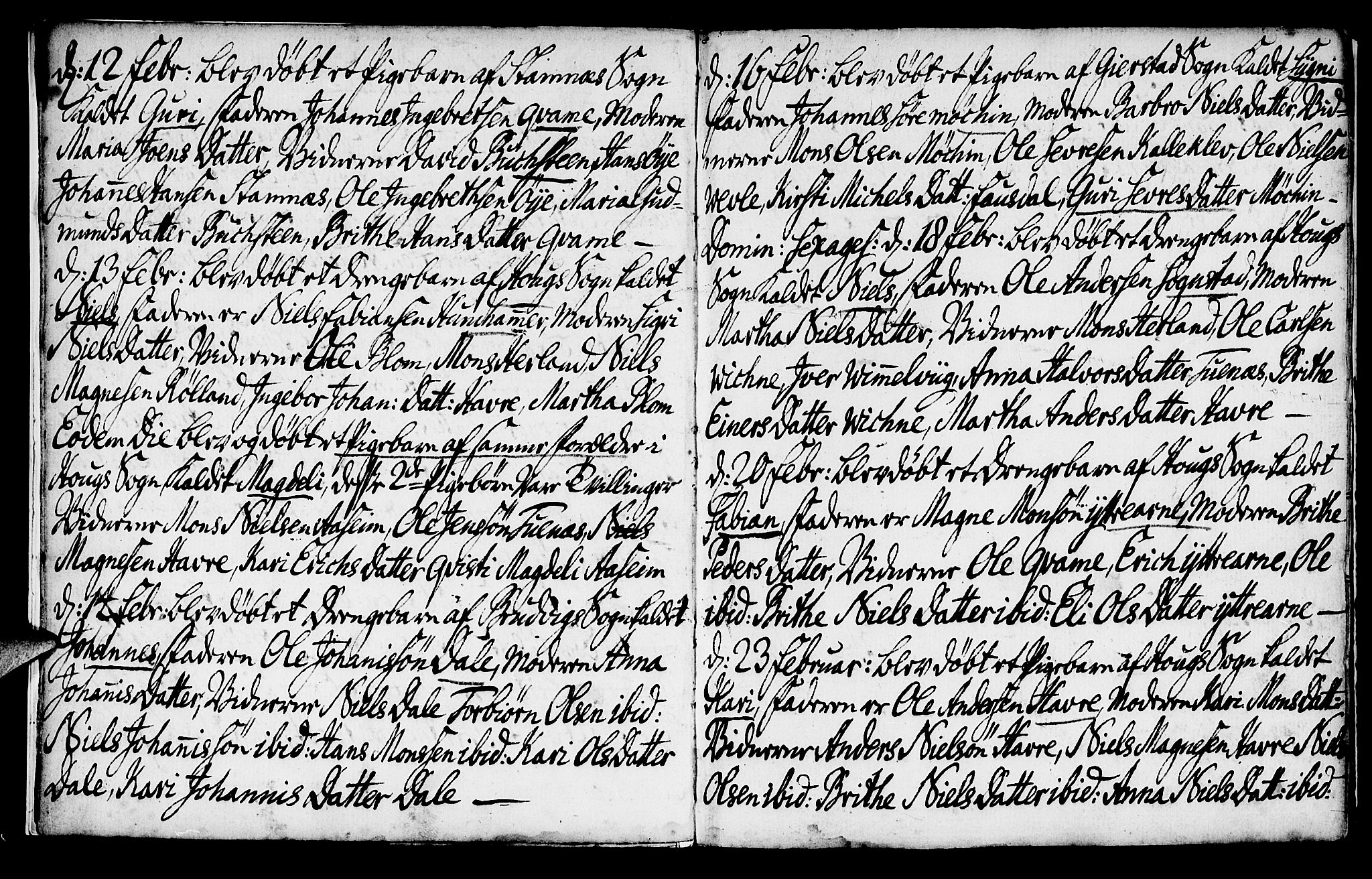 Haus sokneprestembete, AV/SAB-A-75601/H/Haa: Parish register (official) no. A 8, 1754-1769, p. 4