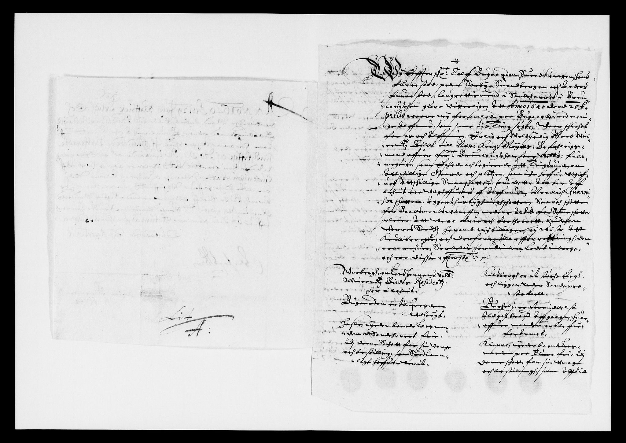 Rentekammeret inntil 1814, Reviderte regnskaper, Lensregnskaper, AV/RA-EA-5023/R/Rb/Rbl/L0007: Brunla len, 1637-1641