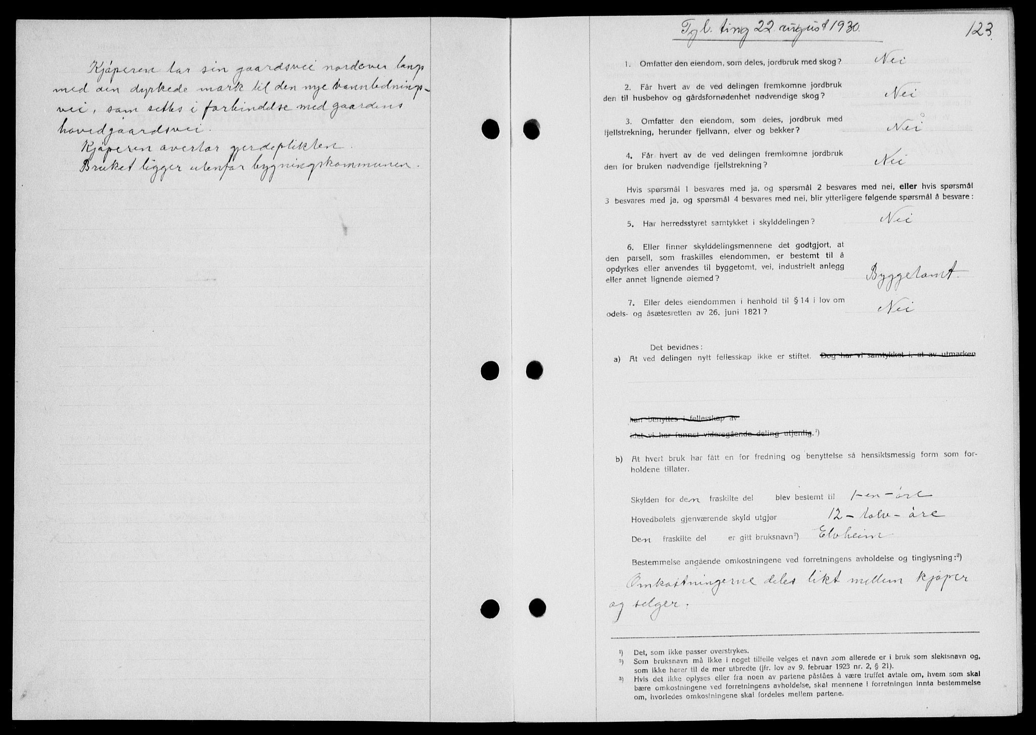 Ryfylke tingrett, SAST/A-100055/001/II/IIB/L0061: Mortgage book no. 40, 1930-1931, Deed date: 22.08.1930