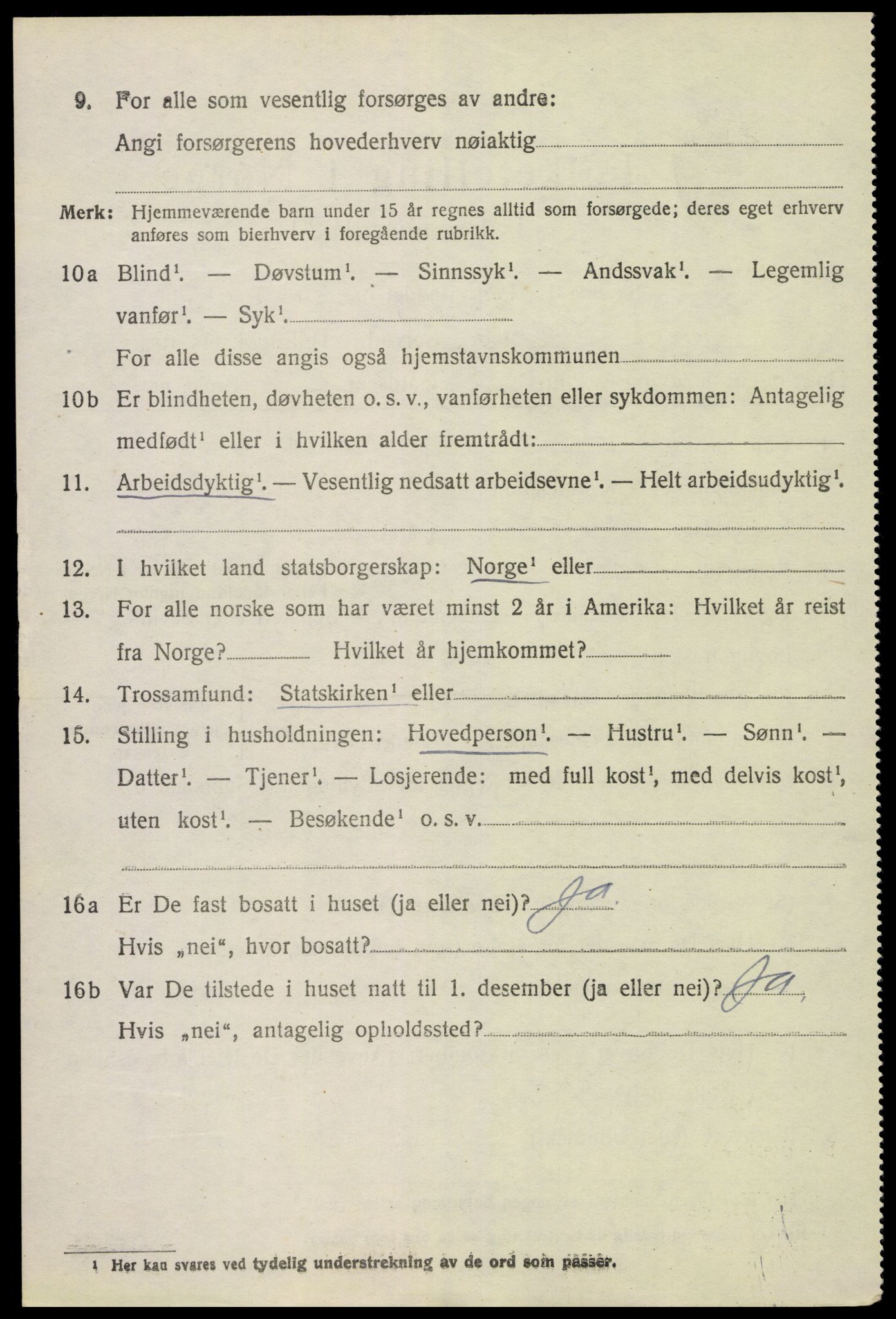 SAH, 1920 census for Vang (Hedmark), 1920, p. 19392