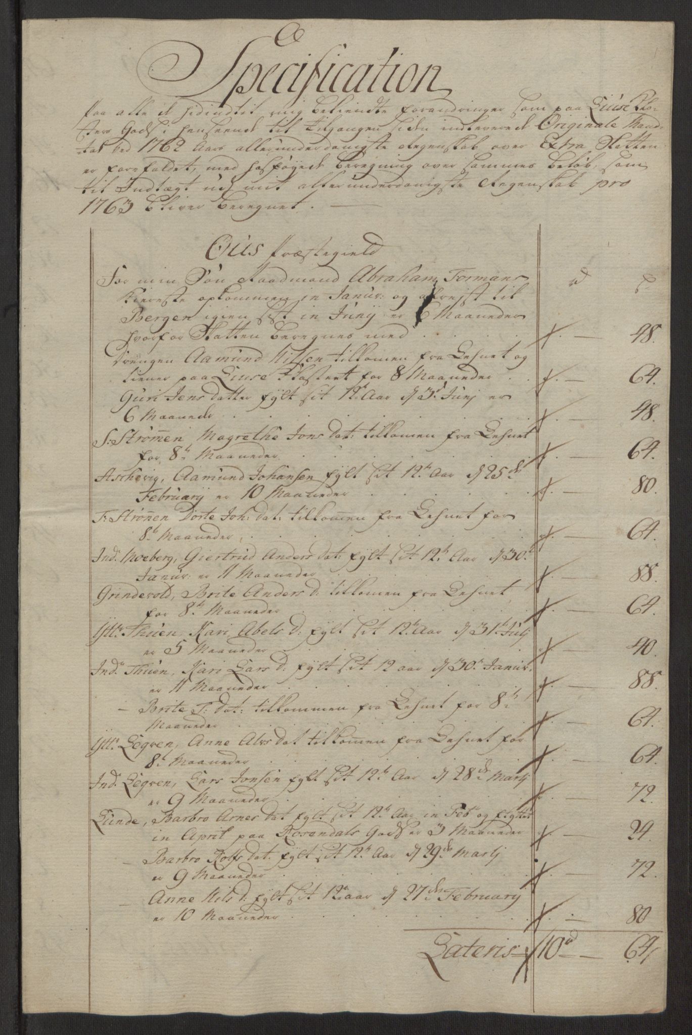 Rentekammeret inntil 1814, Reviderte regnskaper, Fogderegnskap, RA/EA-4092/R50/L3180: Ekstraskatten Lyse kloster, 1762-1783, p. 60