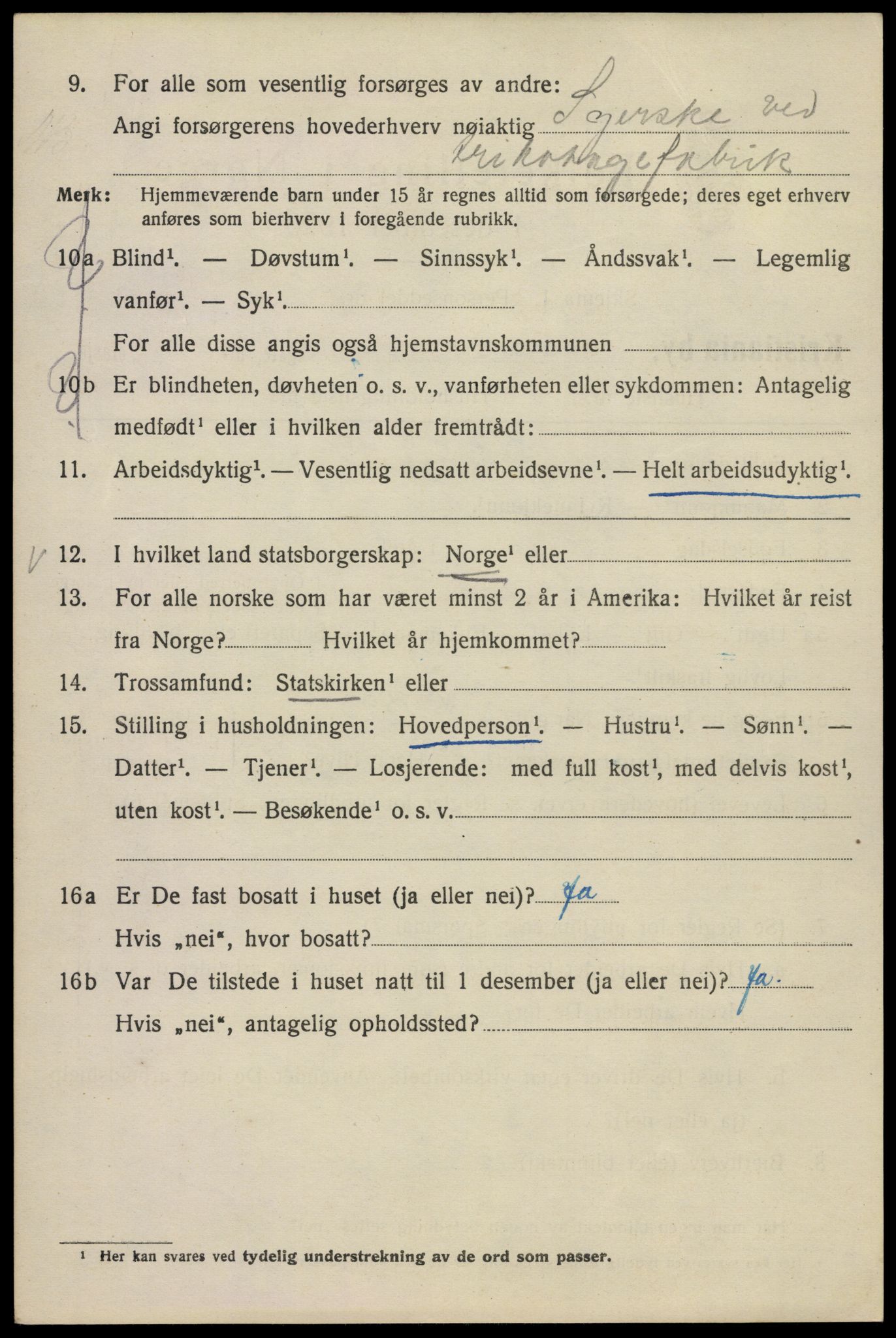 SAO, 1920 census for Kristiania, 1920, p. 276072