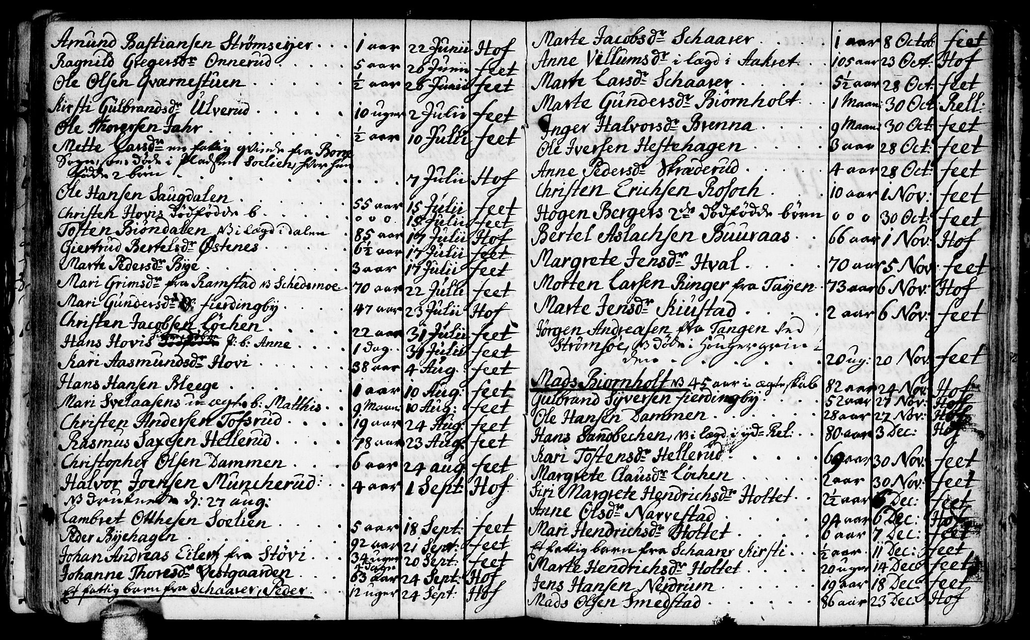 Fet prestekontor Kirkebøker, AV/SAO-A-10370a/F/Fa/L0002: Parish register (official) no. I 2, 1716-1815, p. 105