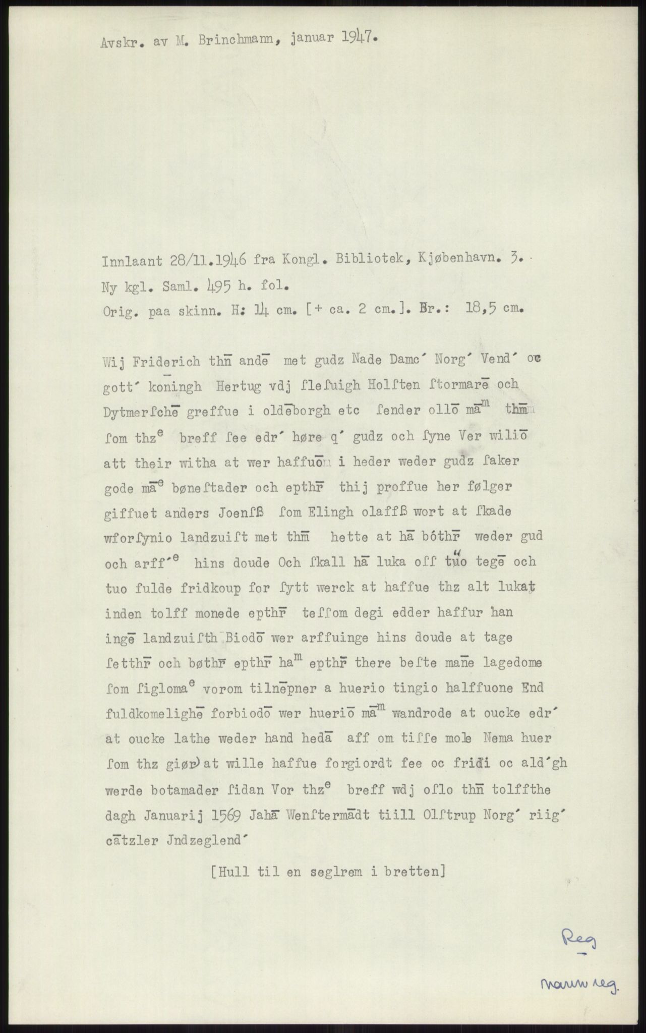 Samlinger til kildeutgivelse, Diplomavskriftsamlingen, RA/EA-4053/H/Ha, p. 1624