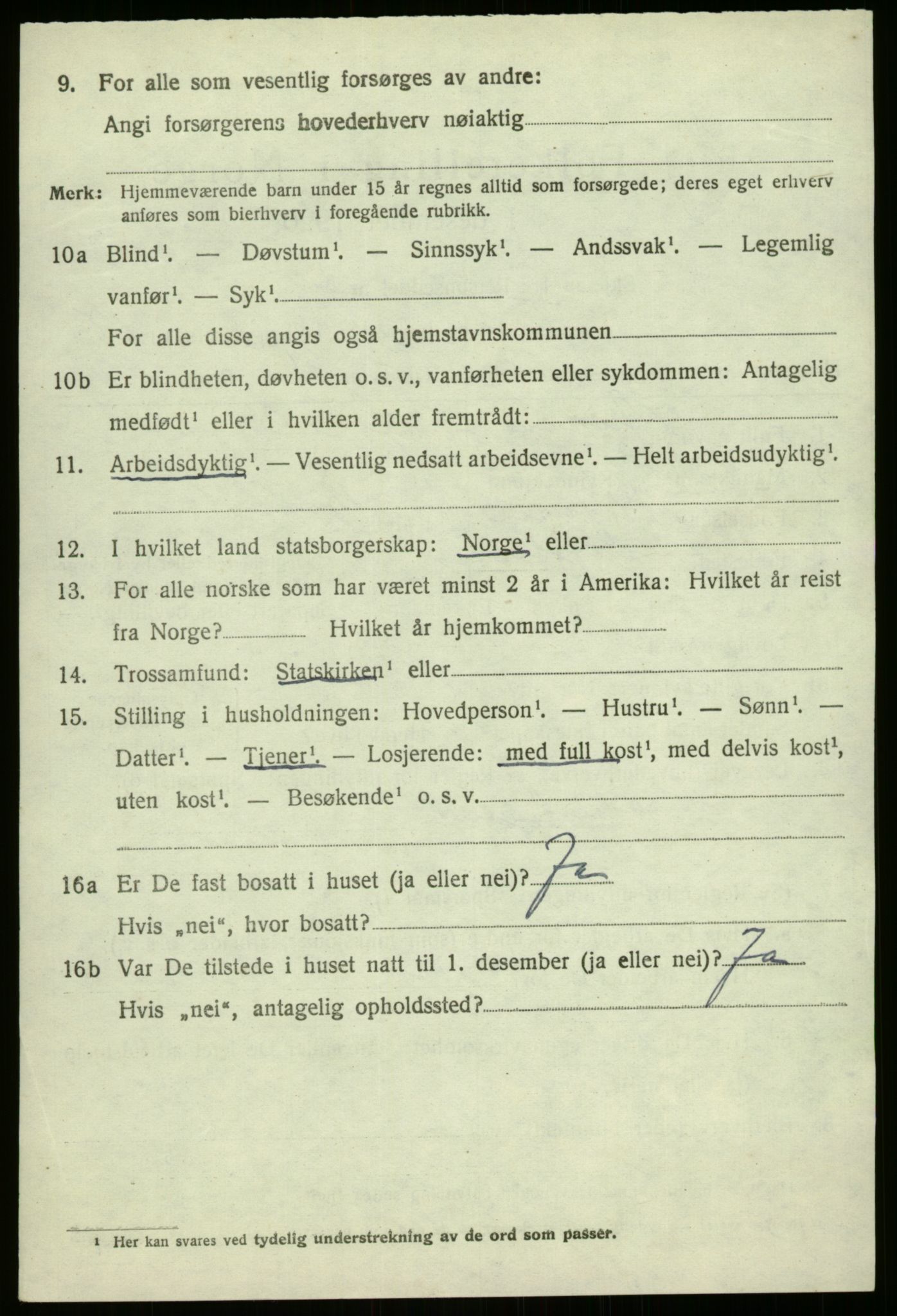 SAB, 1920 census for Førde, 1920, p. 6075
