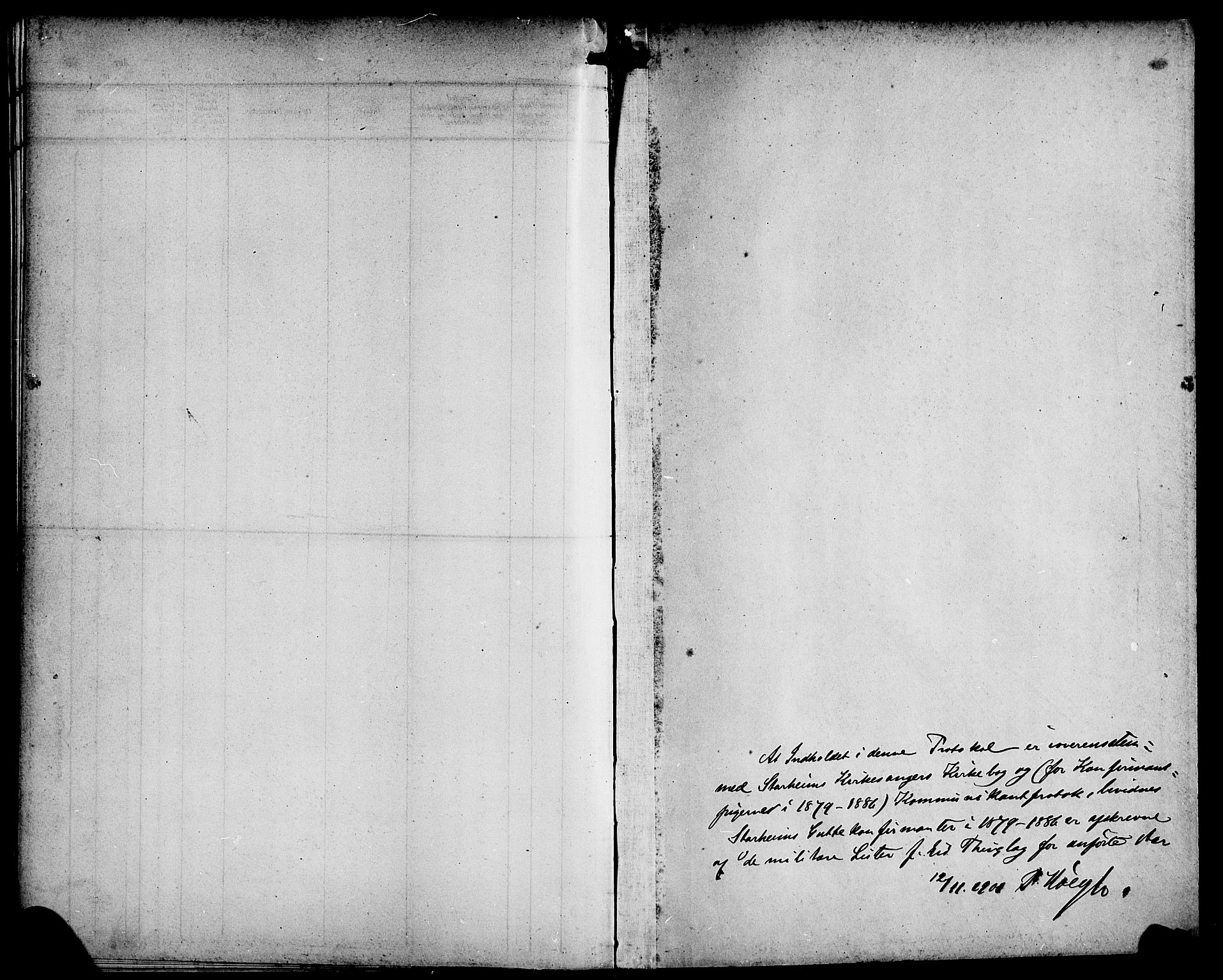 Eid sokneprestembete, AV/SAB-A-82301/H/Haa/Haac/L0001: Parish register (official) no. C 1, 1879-1899