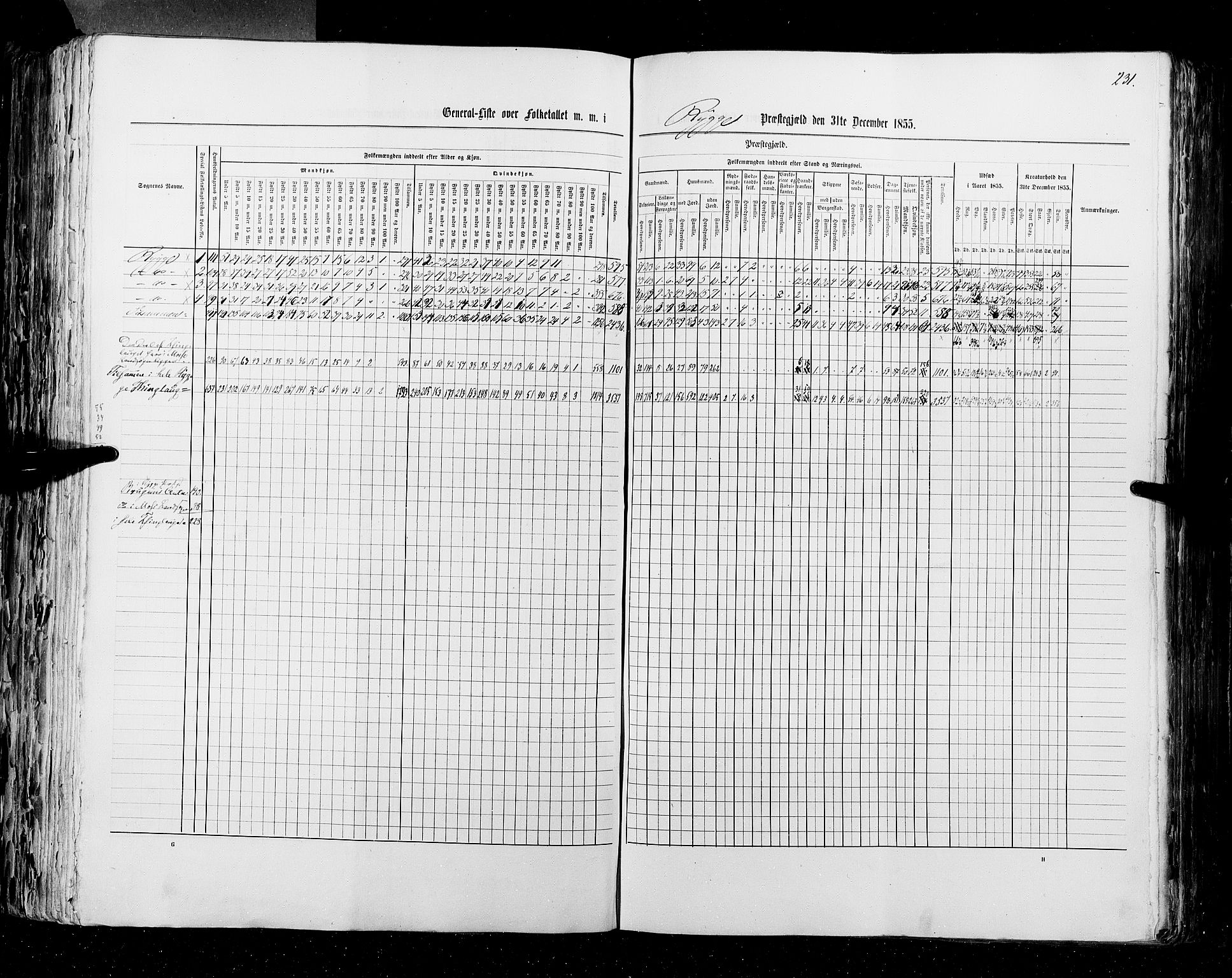 RA, Census 1855, vol. 1: Akershus amt, Smålenenes amt og Hedemarken amt, 1855, p. 231