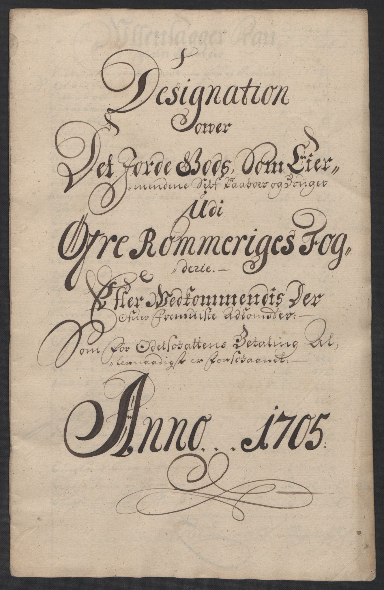 Rentekammeret inntil 1814, Reviderte regnskaper, Fogderegnskap, RA/EA-4092/R12/L0717: Fogderegnskap Øvre Romerike, 1704-1705, p. 366