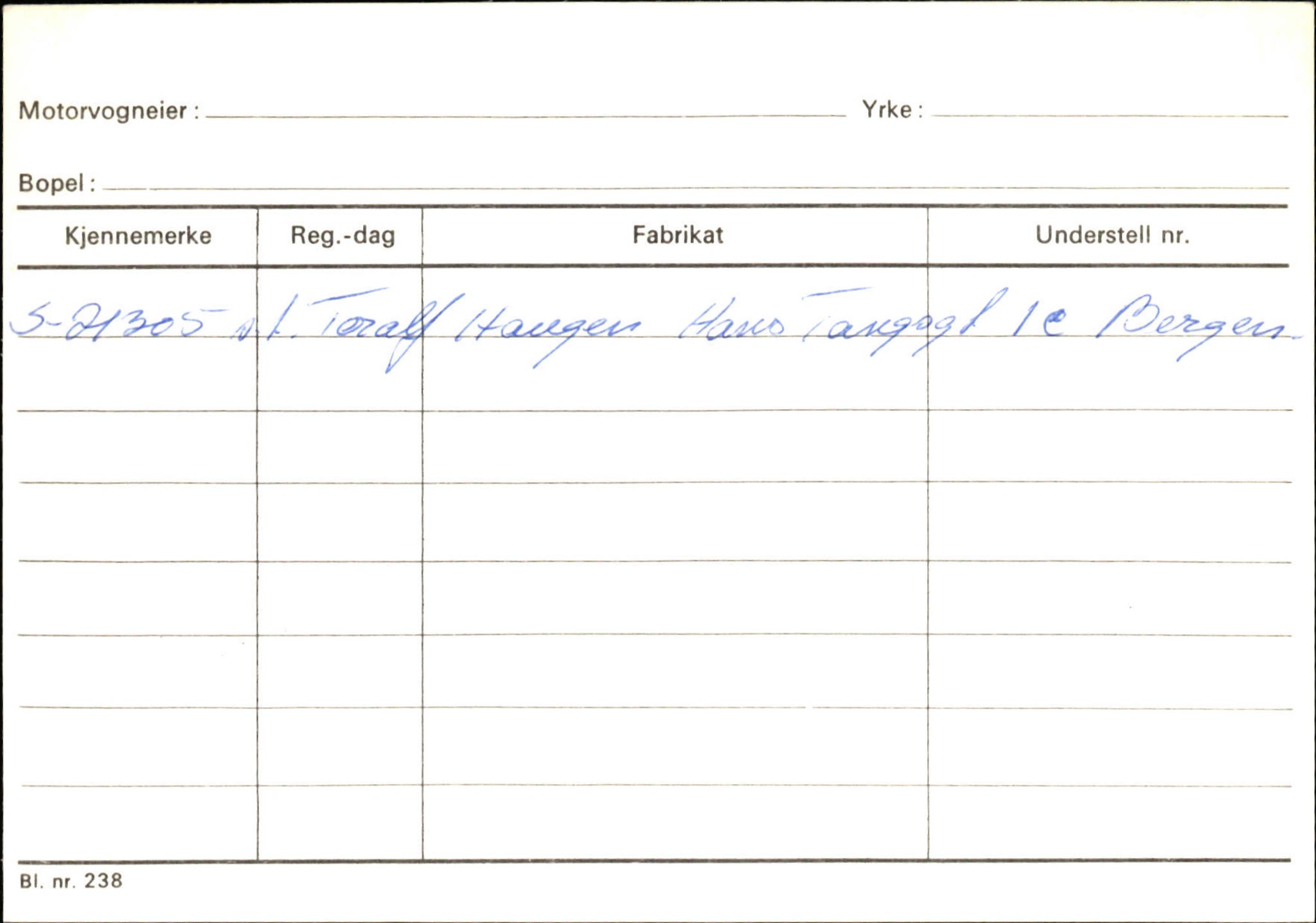 Statens vegvesen, Sogn og Fjordane vegkontor, SAB/A-5301/4/F/L0133: Eigarregister Bremanger A-Å. Gaular A-H, 1945-1975, p. 663