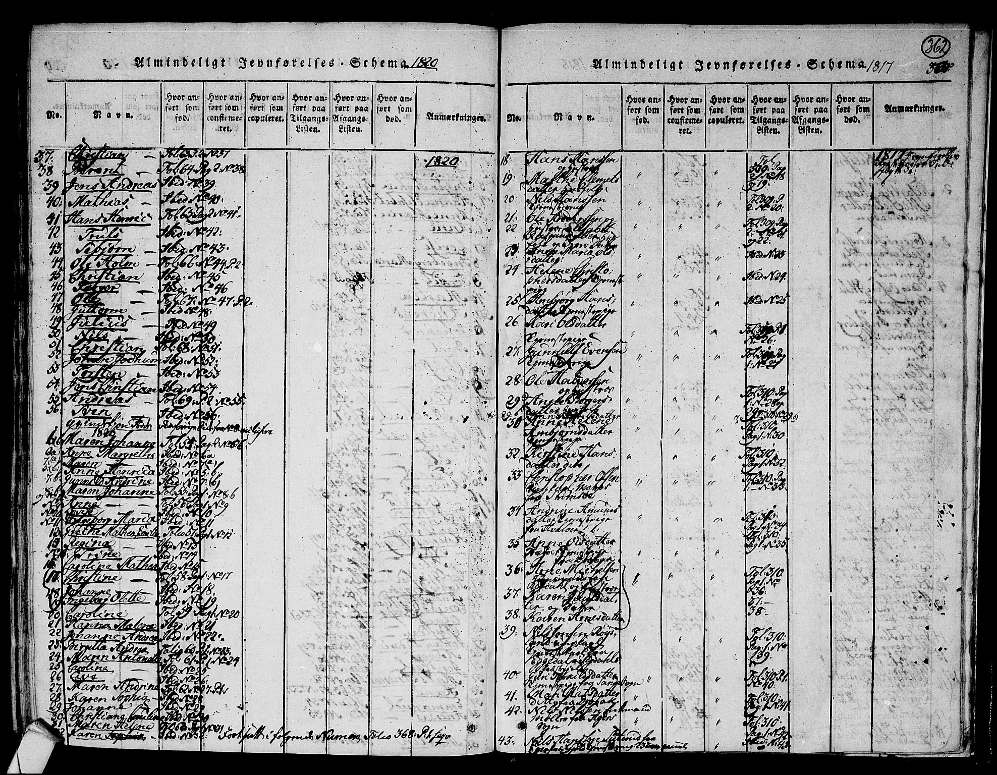 Hurum kirkebøker, AV/SAKO-A-229/F/Fa/L0009: Parish register (official) no. 9, 1816-1826, p. 362