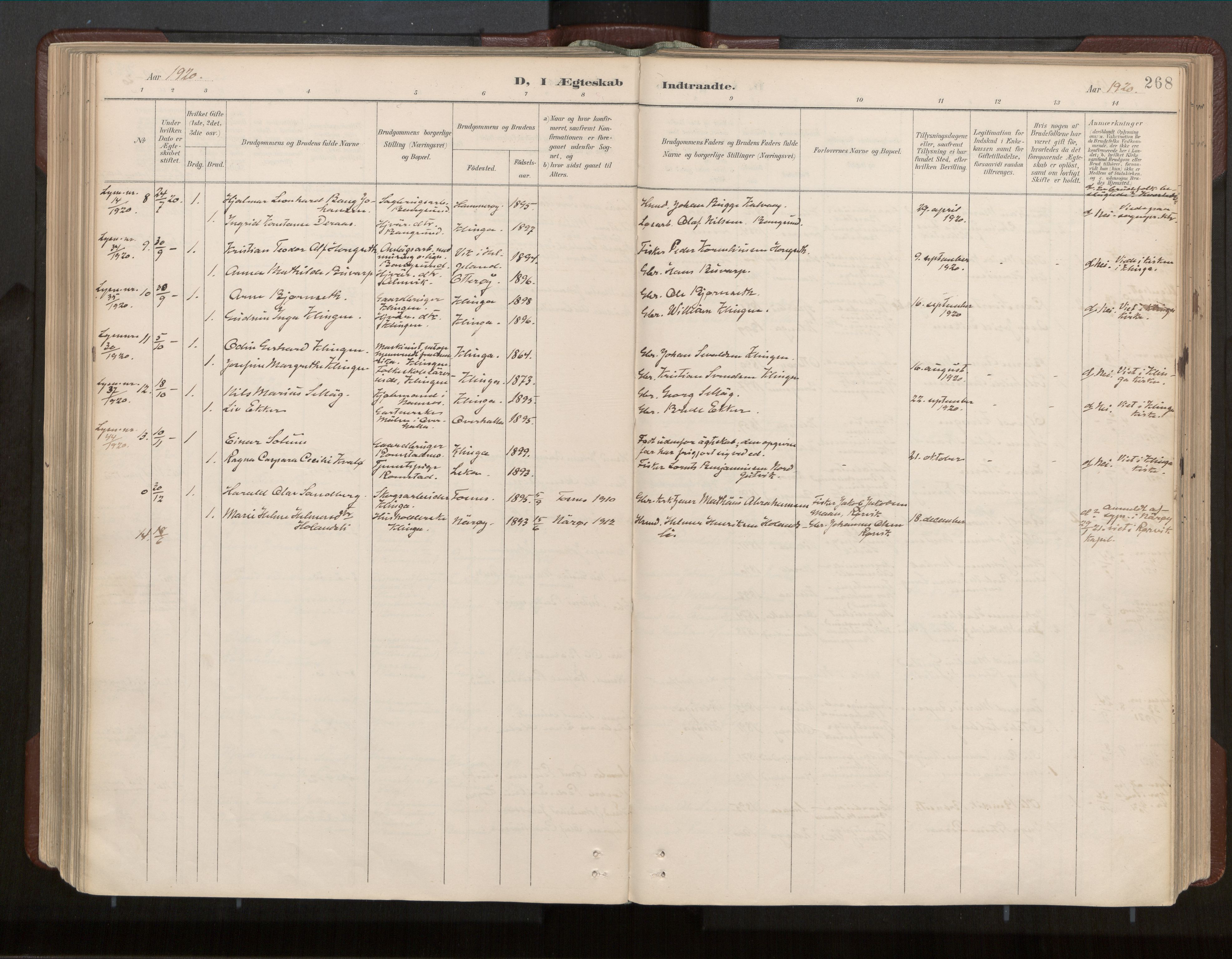 Ministerialprotokoller, klokkerbøker og fødselsregistre - Nord-Trøndelag, AV/SAT-A-1458/770/L0589: Parish register (official) no. 770A03, 1887-1929, p. 268