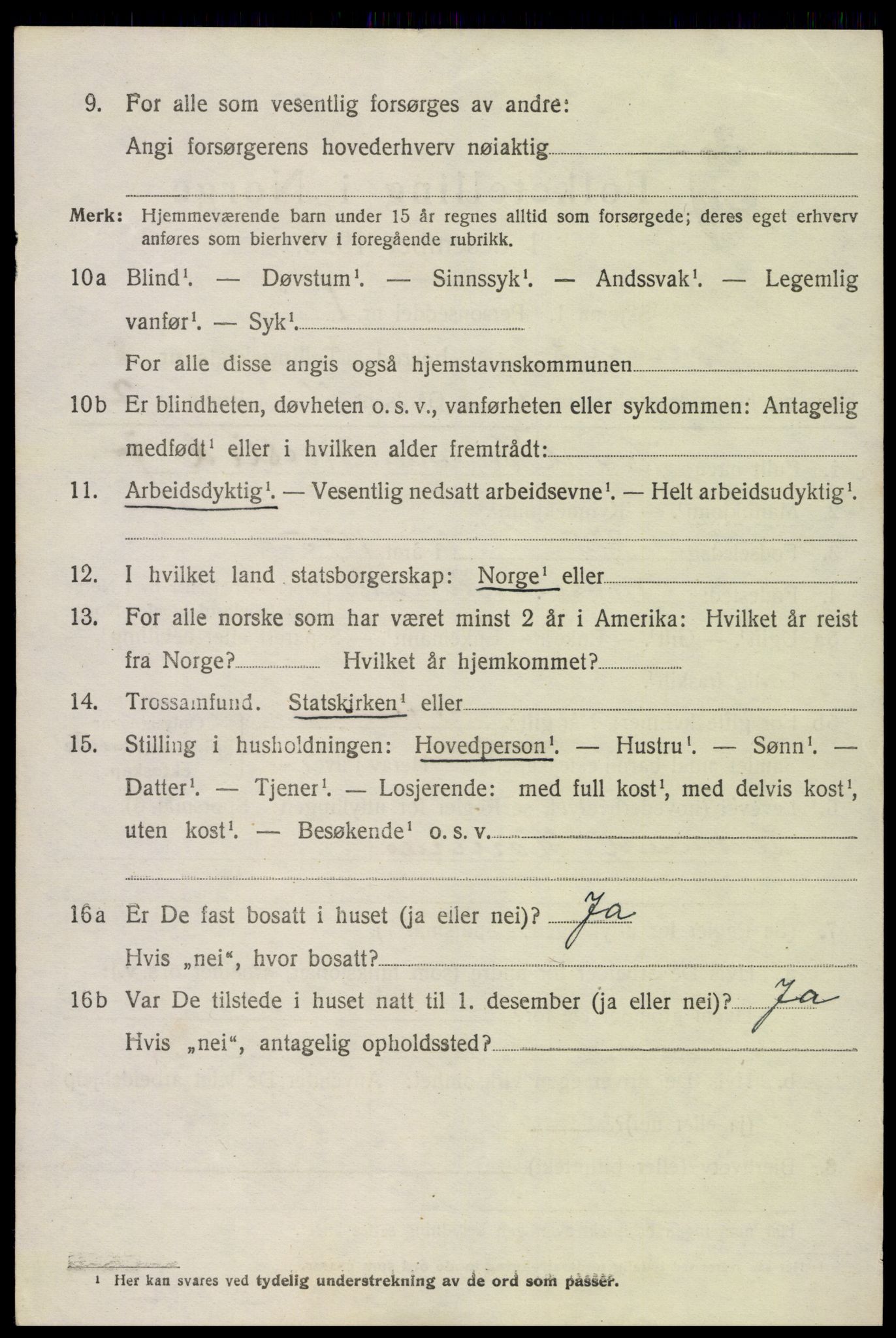 SAK, 1920 census for Hornnes, 1920, p. 1774