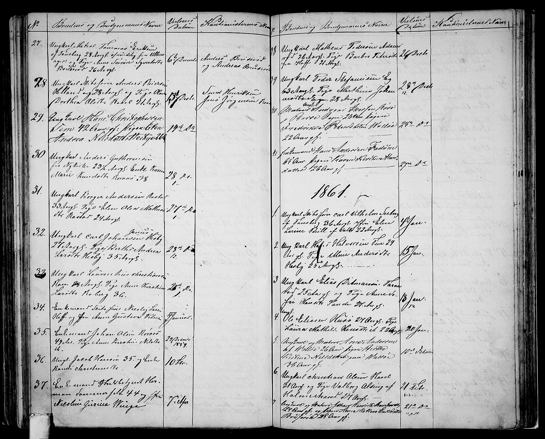 Sem kirkebøker, AV/SAKO-A-5/G/Ga/L0004: Parish register (copy) no. I 4, 1855-1877