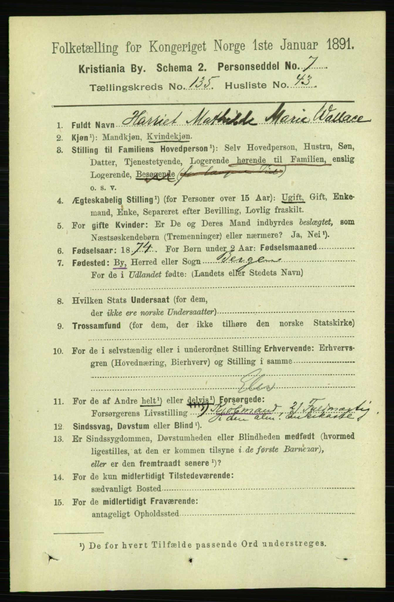 RA, 1891 census for 0301 Kristiania, 1891, p. 75066