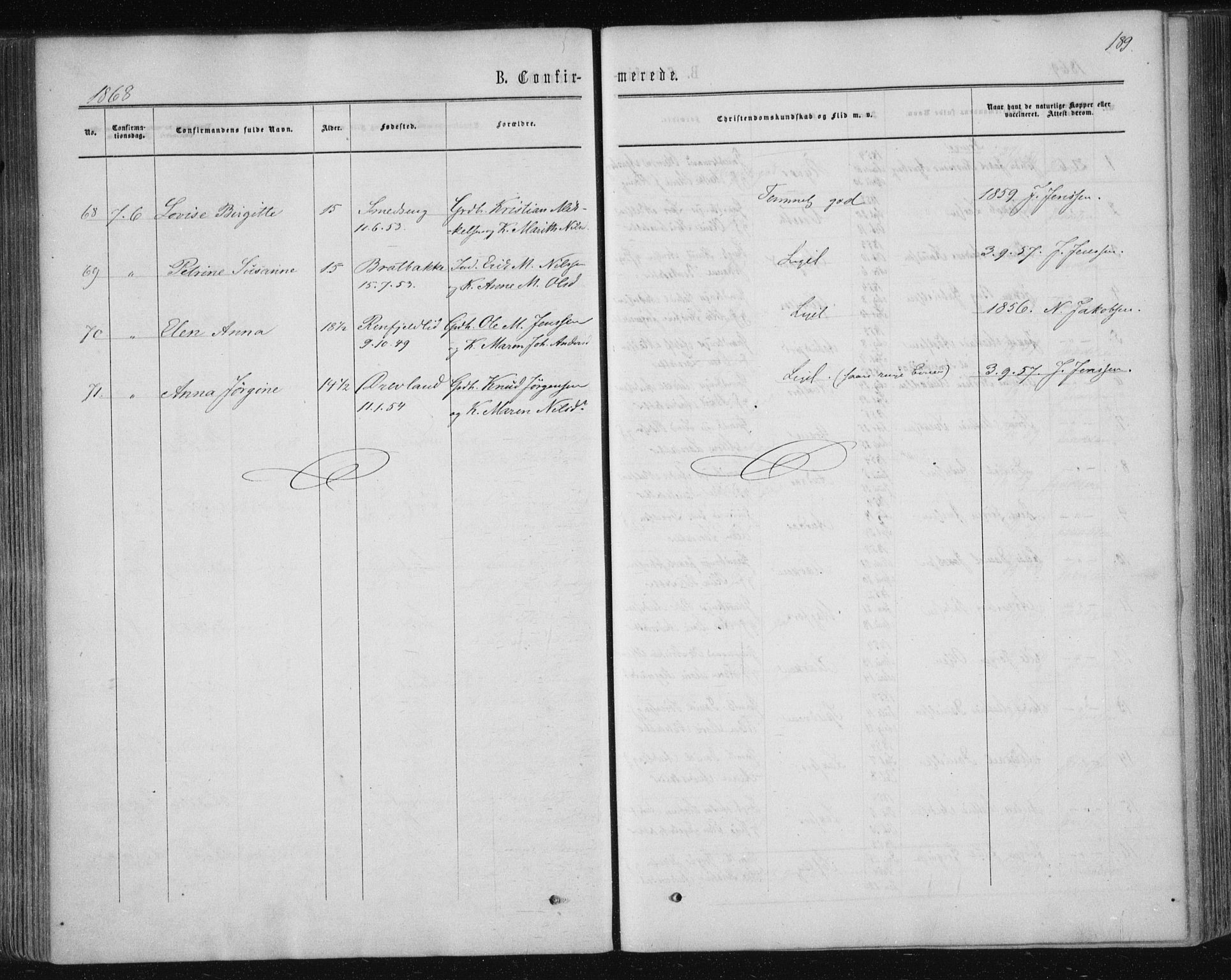 Ministerialprotokoller, klokkerbøker og fødselsregistre - Nordland, SAT/A-1459/820/L0294: Parish register (official) no. 820A15, 1866-1879, p. 189