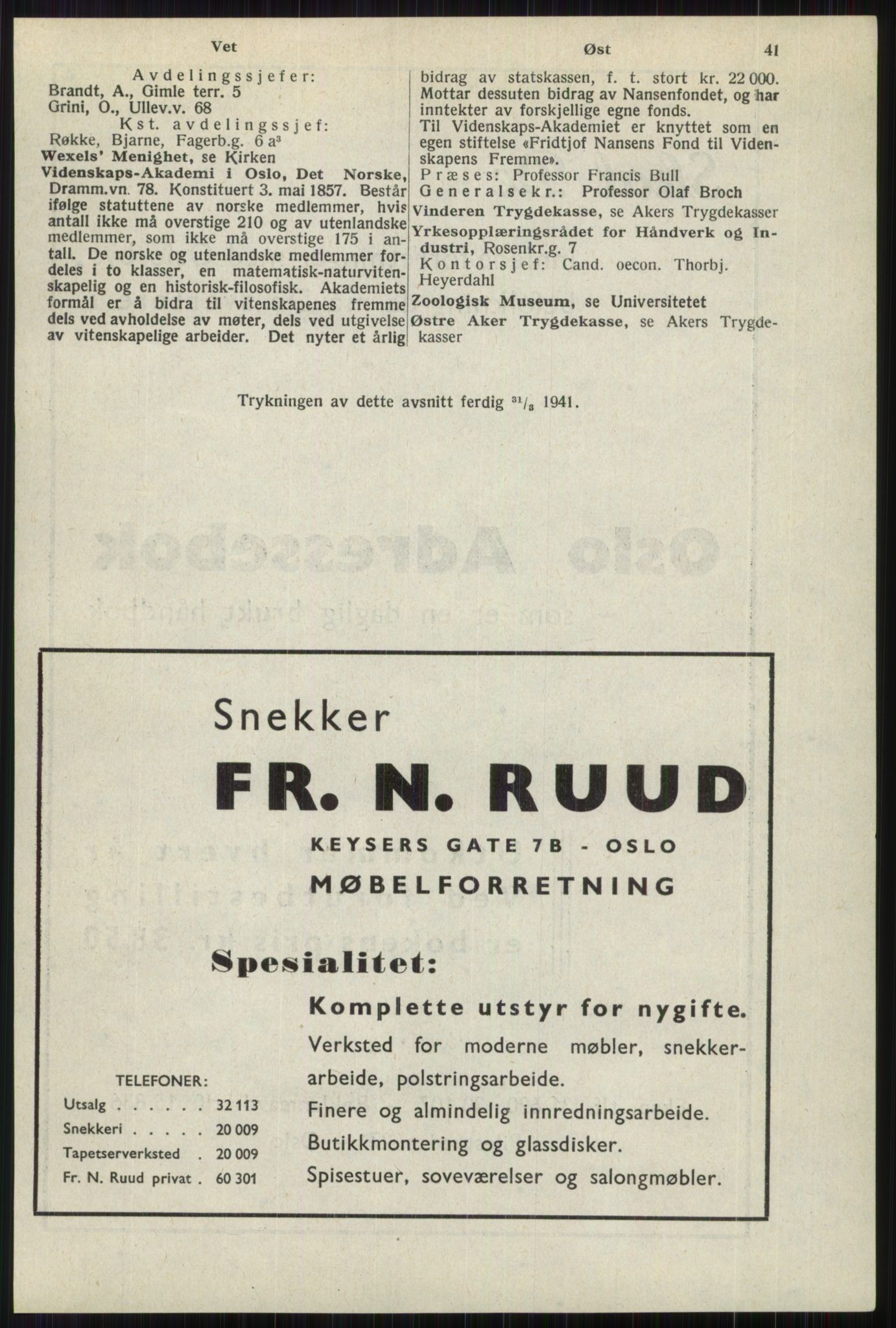Kristiania/Oslo adressebok, PUBL/-, 1941, p. 41