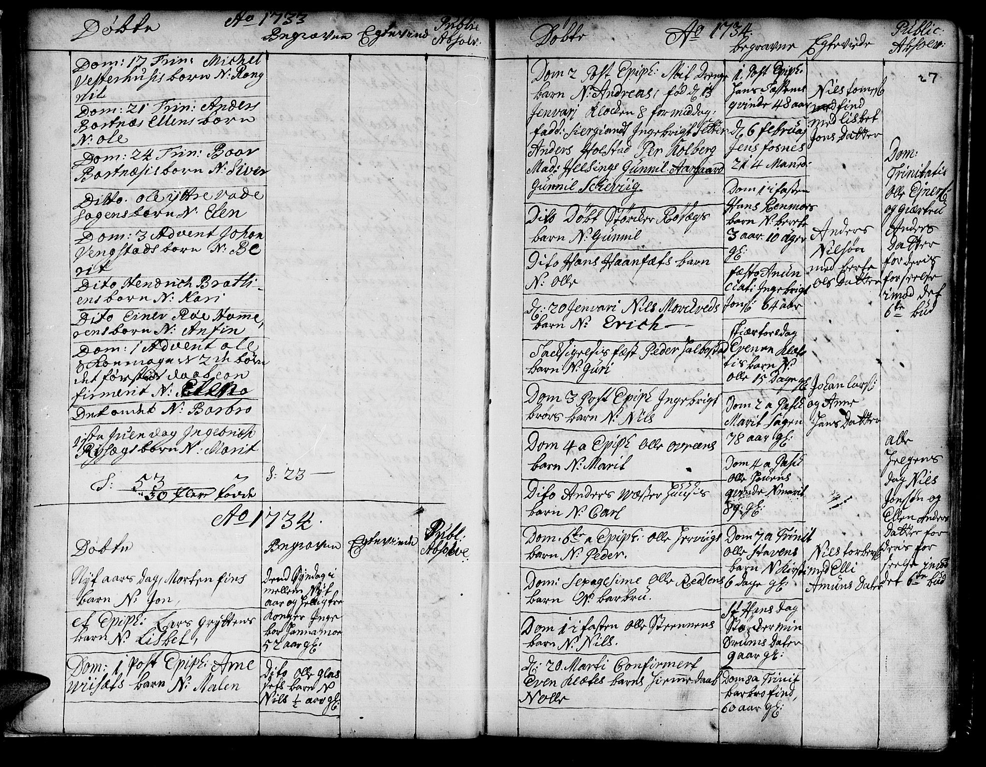 Ministerialprotokoller, klokkerbøker og fødselsregistre - Nord-Trøndelag, SAT/A-1458/741/L0385: Parish register (official) no. 741A01, 1722-1815, p. 27