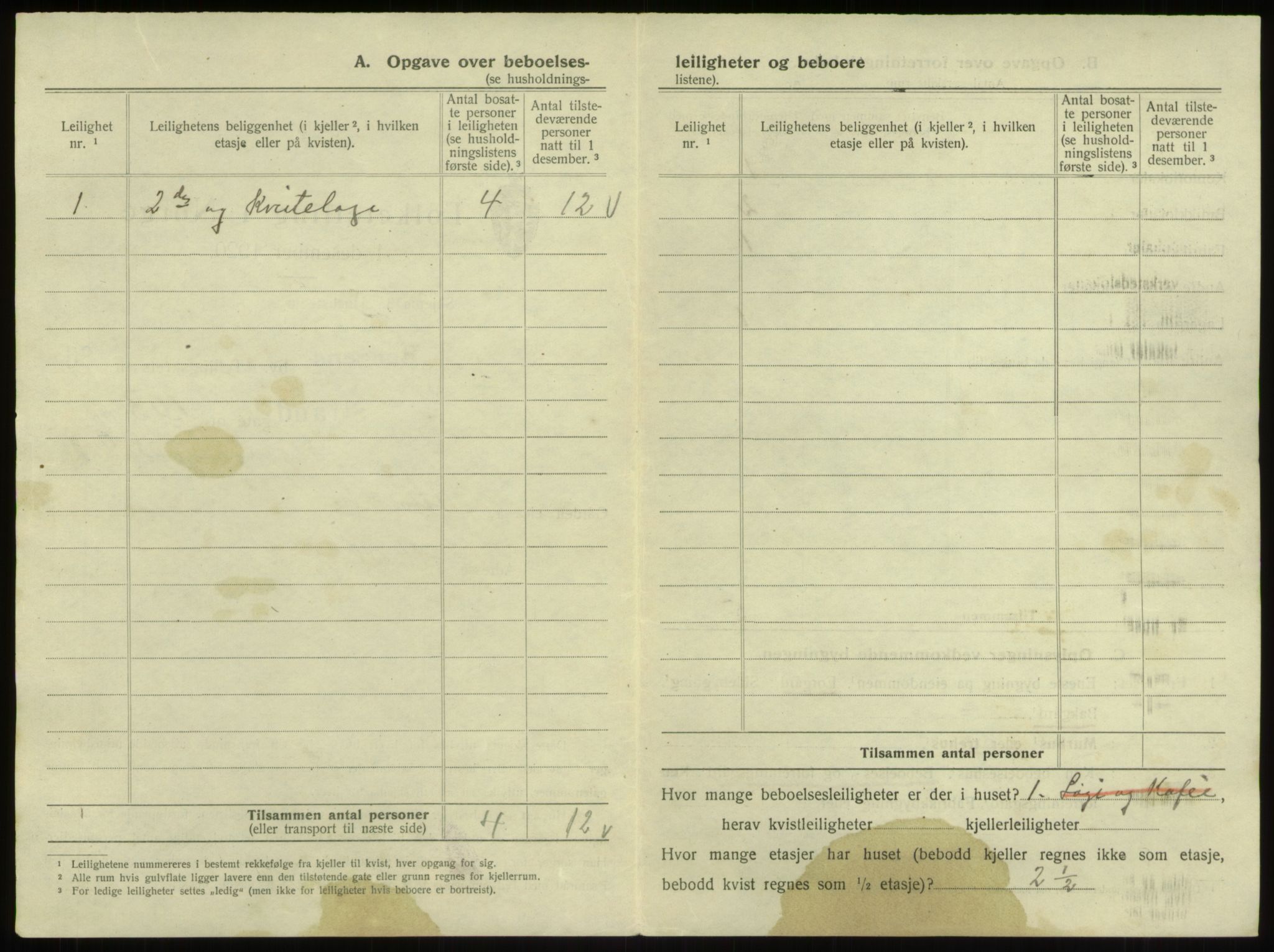 SAB, 1920 census for Bergen, 1920, p. 3312