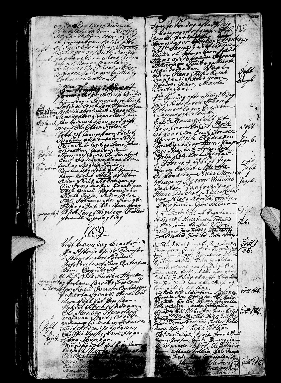 Os sokneprestembete, SAB/A-99929: Parish register (official) no. A 4, 1669-1760, p. 125