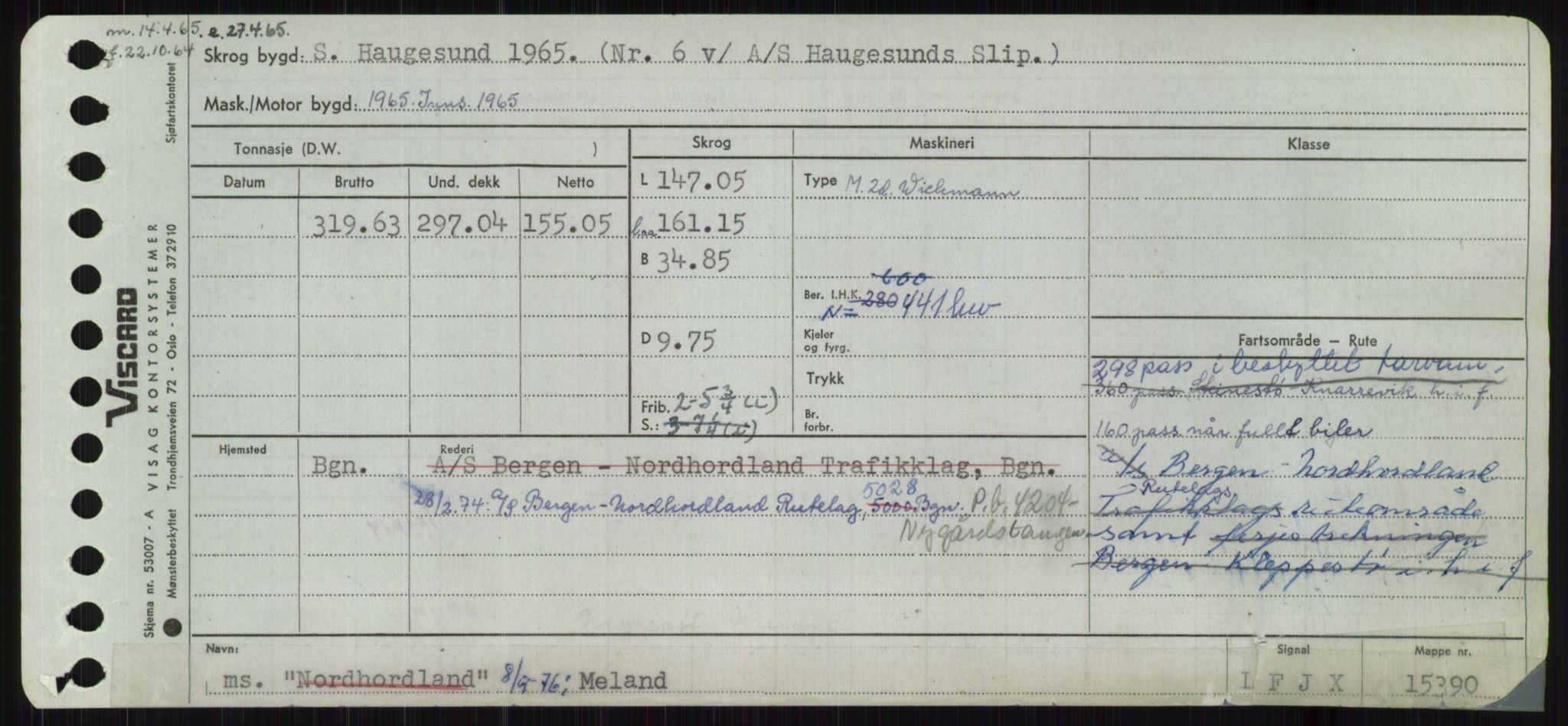 Sjøfartsdirektoratet med forløpere, Skipsmålingen, RA/S-1627/H/Ha/L0004/0001: Fartøy, Mas-R / Fartøy, Mas-Odd, p. 57