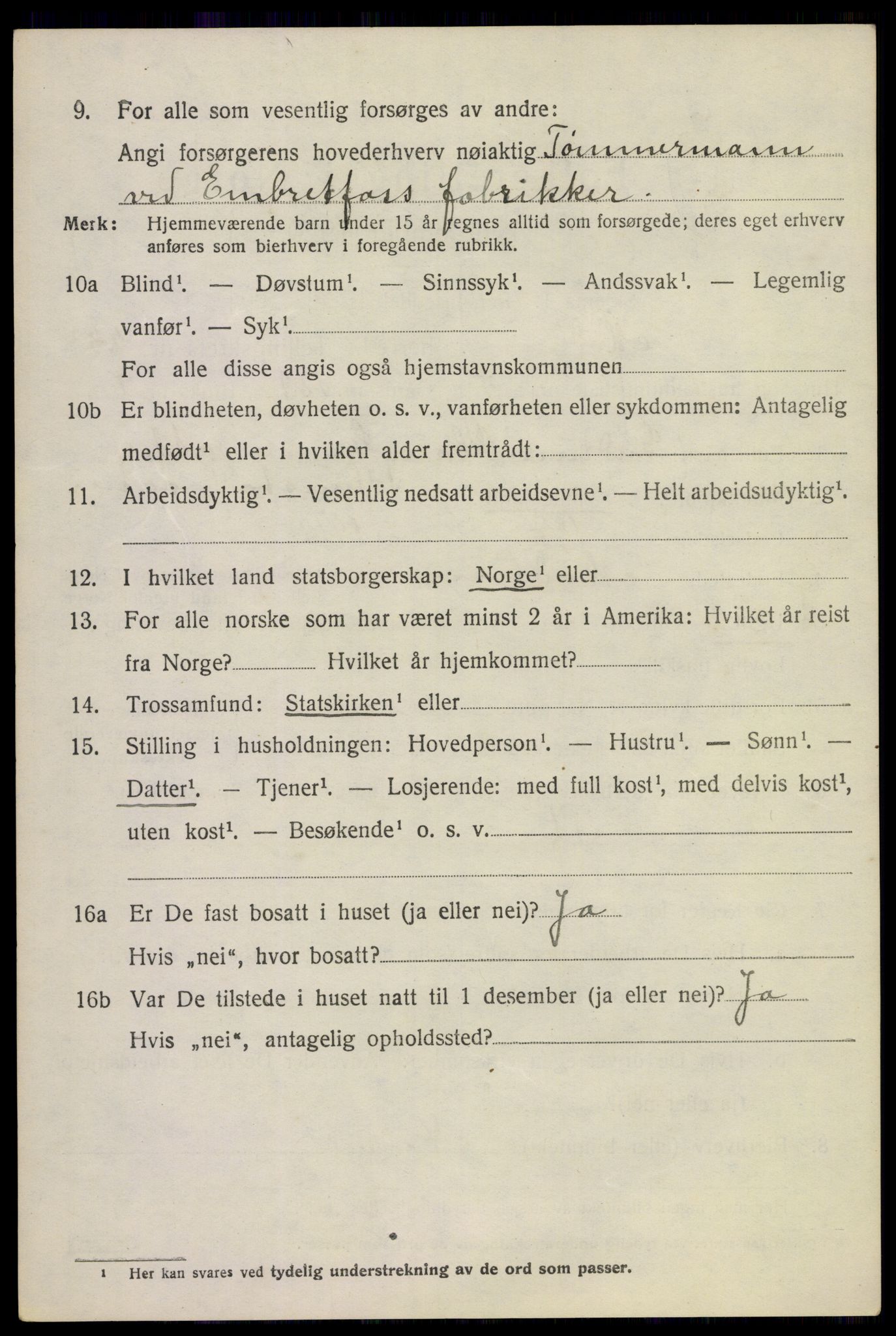 SAKO, 1920 census for Modum, 1920, p. 23442