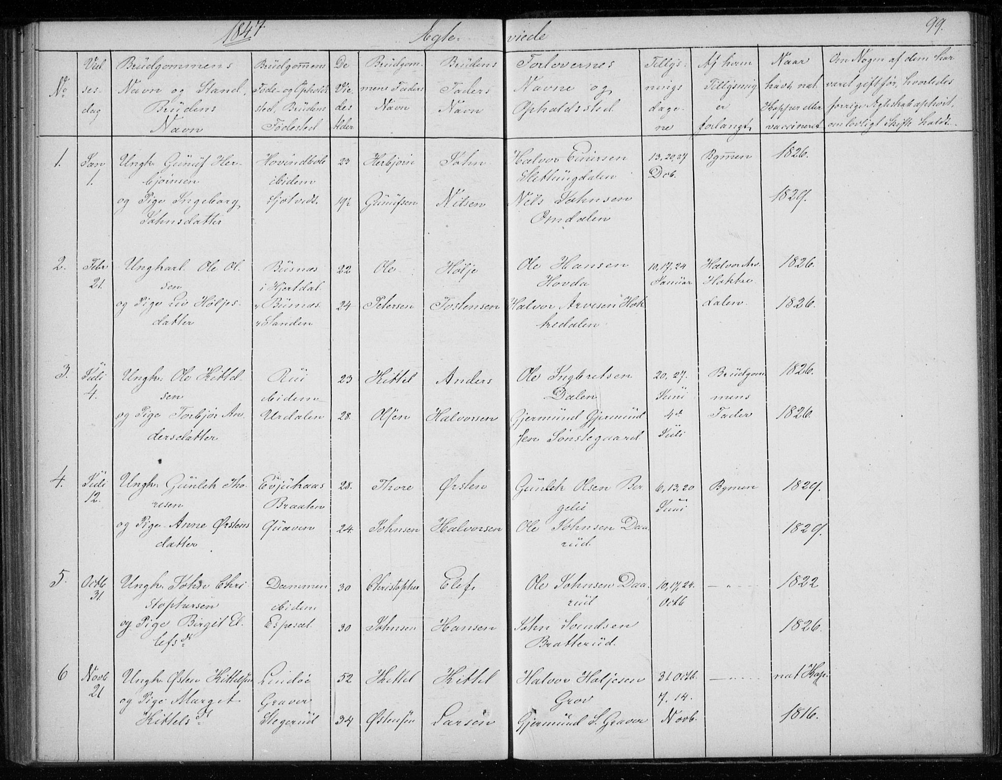 Gransherad kirkebøker, SAKO/A-267/F/Fb/L0003: Parish register (official) no. II 3, 1844-1859, p. 99