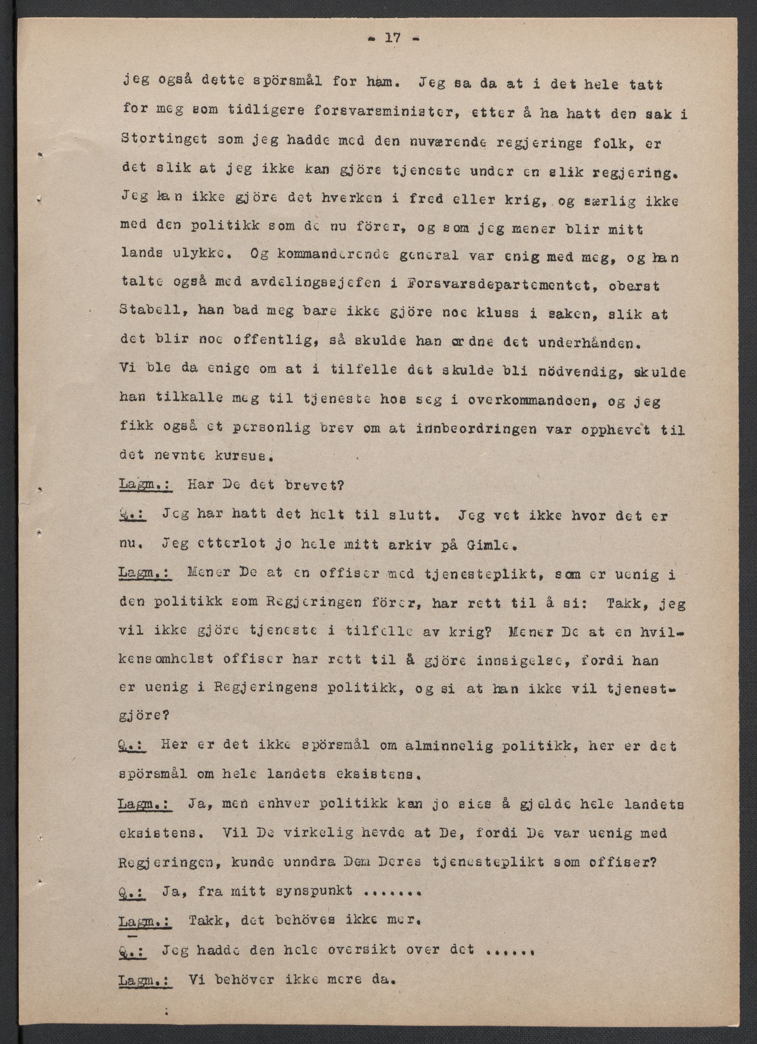 Landssvikarkivet, Oslo politikammer, AV/RA-S-3138-01/D/Da/L0003: Dnr. 29, 1945, p. 3240