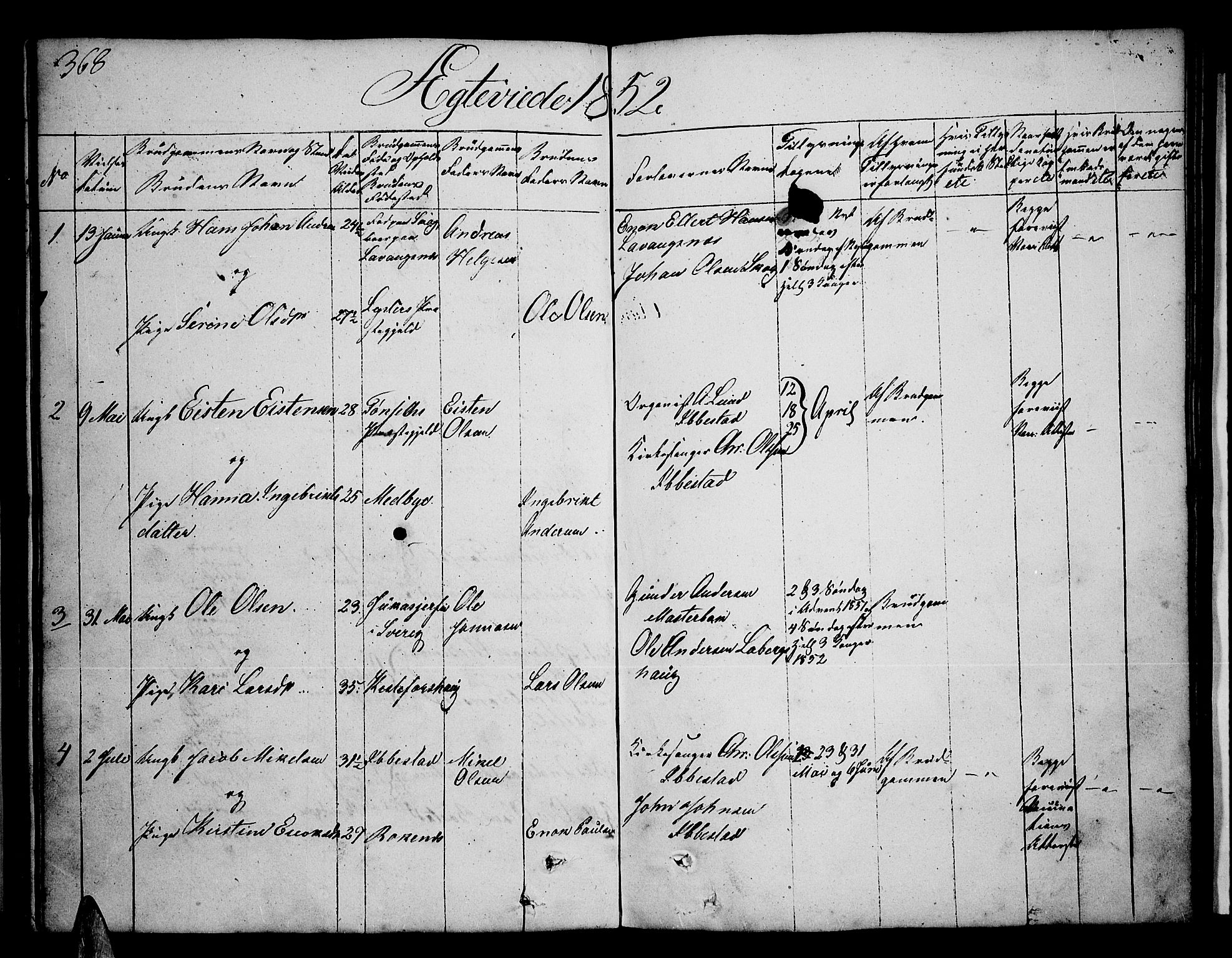 Ibestad sokneprestembete, SATØ/S-0077/H/Ha/Hab/L0003klokker: Parish register (copy) no. 3, 1833-1852, p. 368