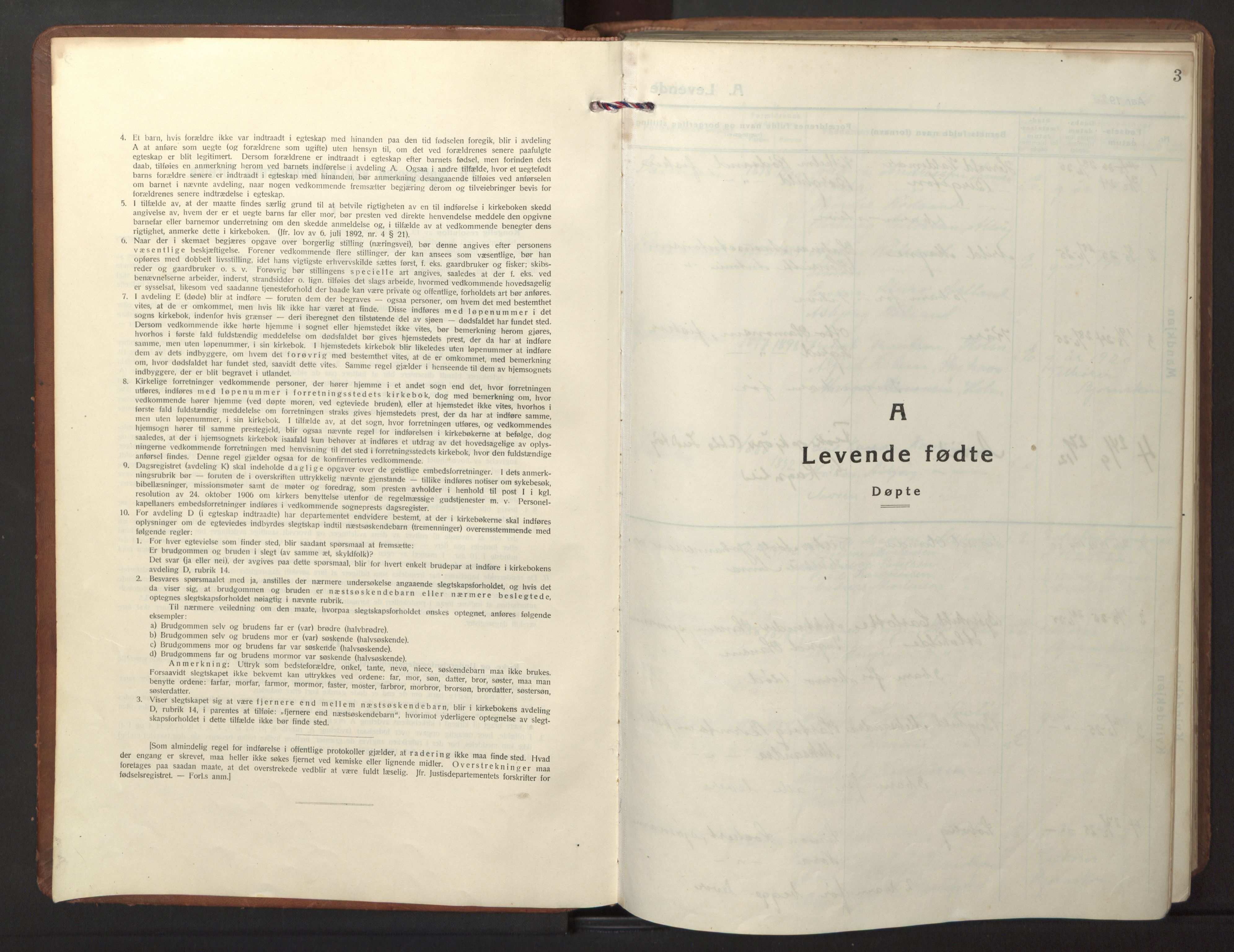 Ministerialprotokoller, klokkerbøker og fødselsregistre - Nordland, SAT/A-1459/894/L1363: Parish register (copy) no. 894C06, 1925-1967, p. 3