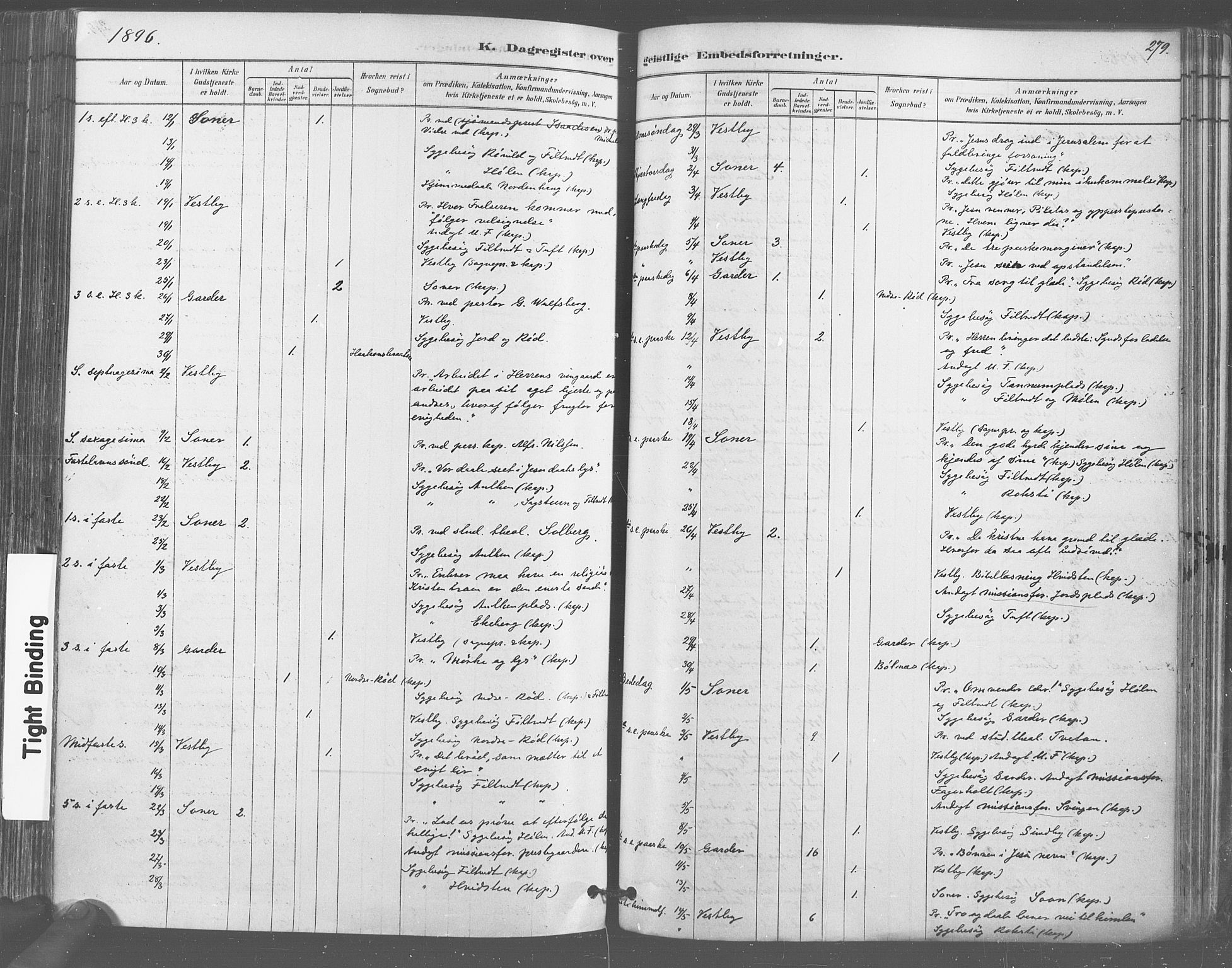 Vestby prestekontor Kirkebøker, AV/SAO-A-10893/F/Fa/L0009: Parish register (official) no. I 9, 1878-1900, p. 279